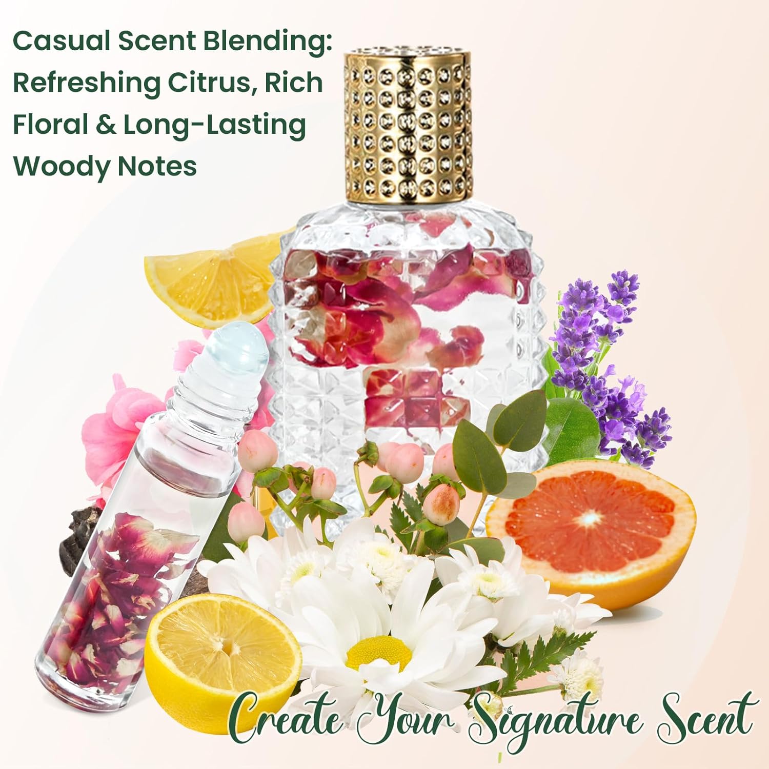 TSVATE DIY Perfume Making Kit for Women- Roller Perfume Making Kit, Travel Perfume Set with Essential Oil, Spray Bottles, Make Your Own Scent, Roller Fragrance Christmas Gifts for Women Girls - Image 3