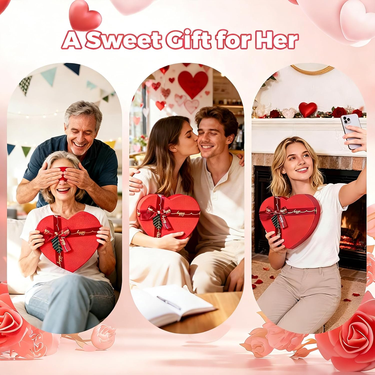 Gifts for Mom Her, Heart-shaped Gifts for Mother & Mom, Mother Gift Baskets for Women, Unique Present for Mother Set - Image 9