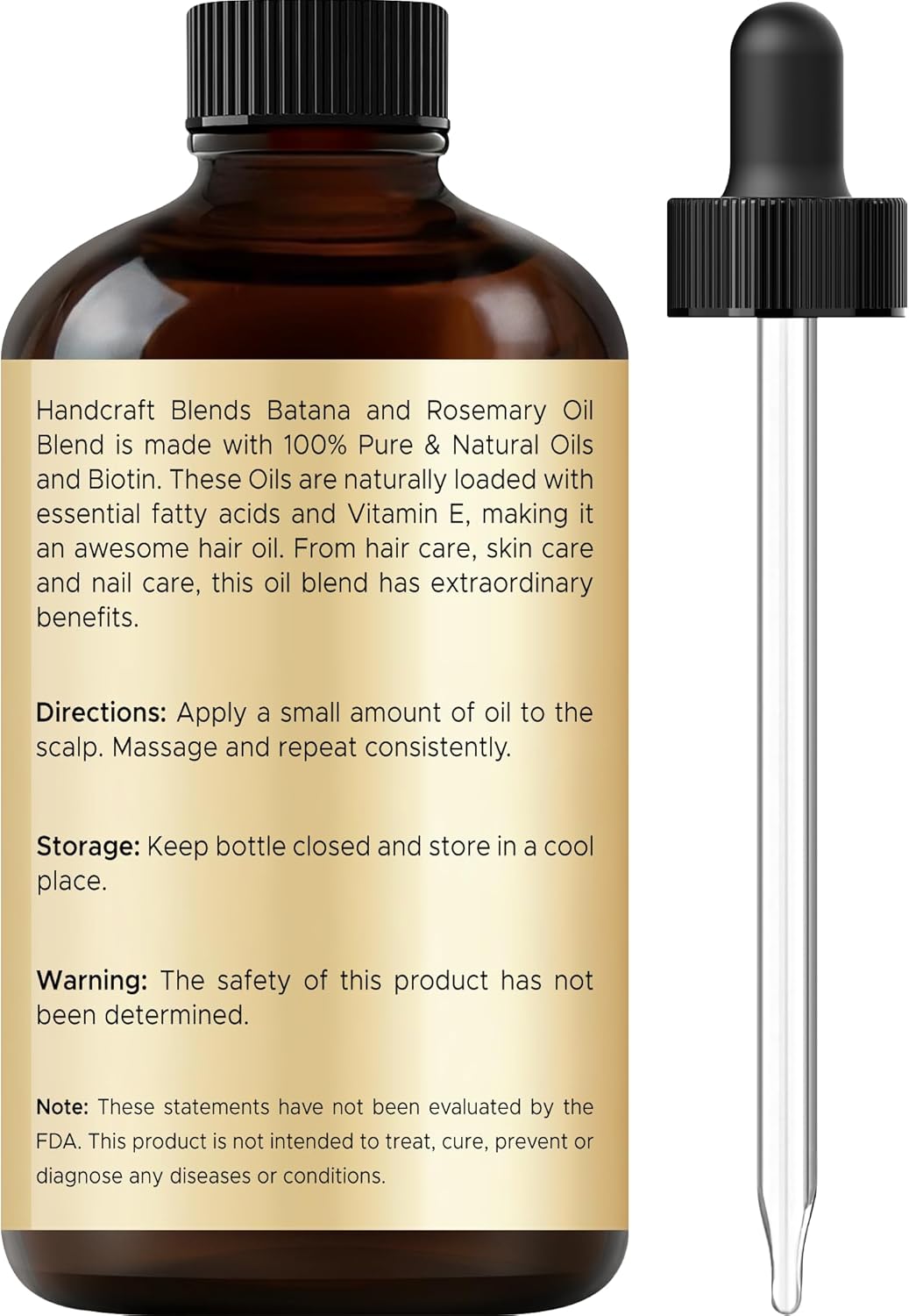Batana & Rosemary Hair Oil – 2 Fl Oz – Scalp Treatment & Strengthening for Thinning, Dry Scalp, Split Ends – Natural Hair Oil for Women & Men – Intensive Repair & Nourishing Formula - Image 2