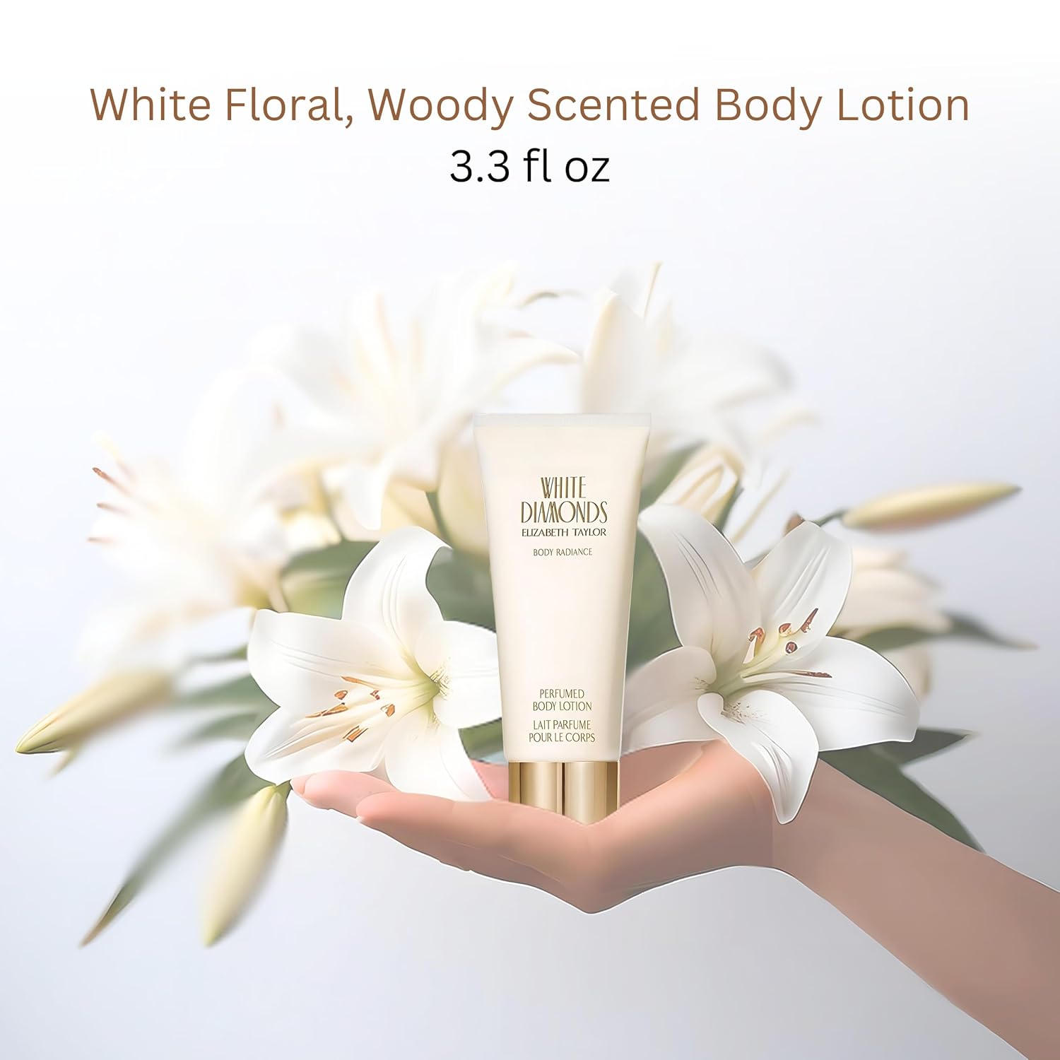Elizabeth Taylor White Diamonds Women Body Lotion 3.3 oz - Image 2