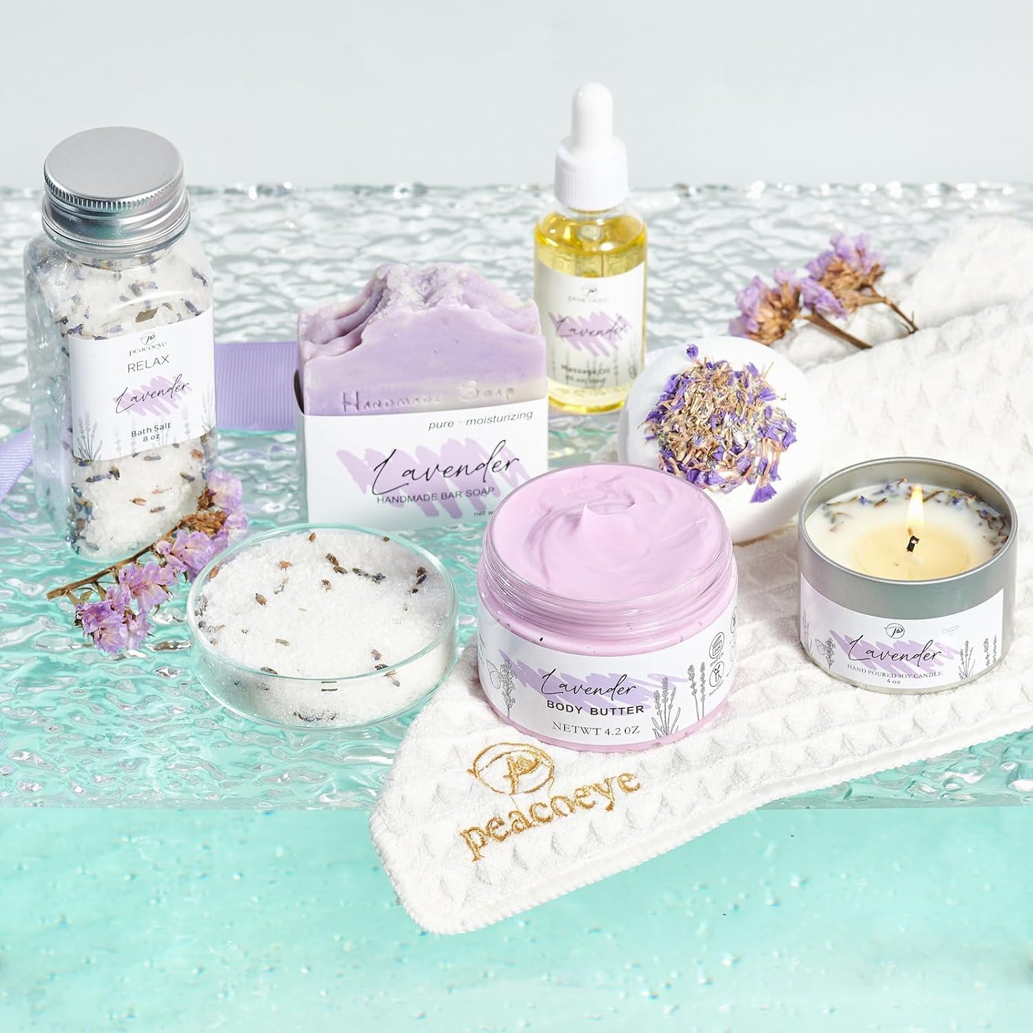 Spa Gifts for Women Mothers Day Gifts Bath Gift Baskets Relaxing Spa Self Care for Mom Her Sister Wife Bridal Shower Gifts Box Home Bath Care Package Thank You Birthday (Purple -Spa for Women) - Image 5
