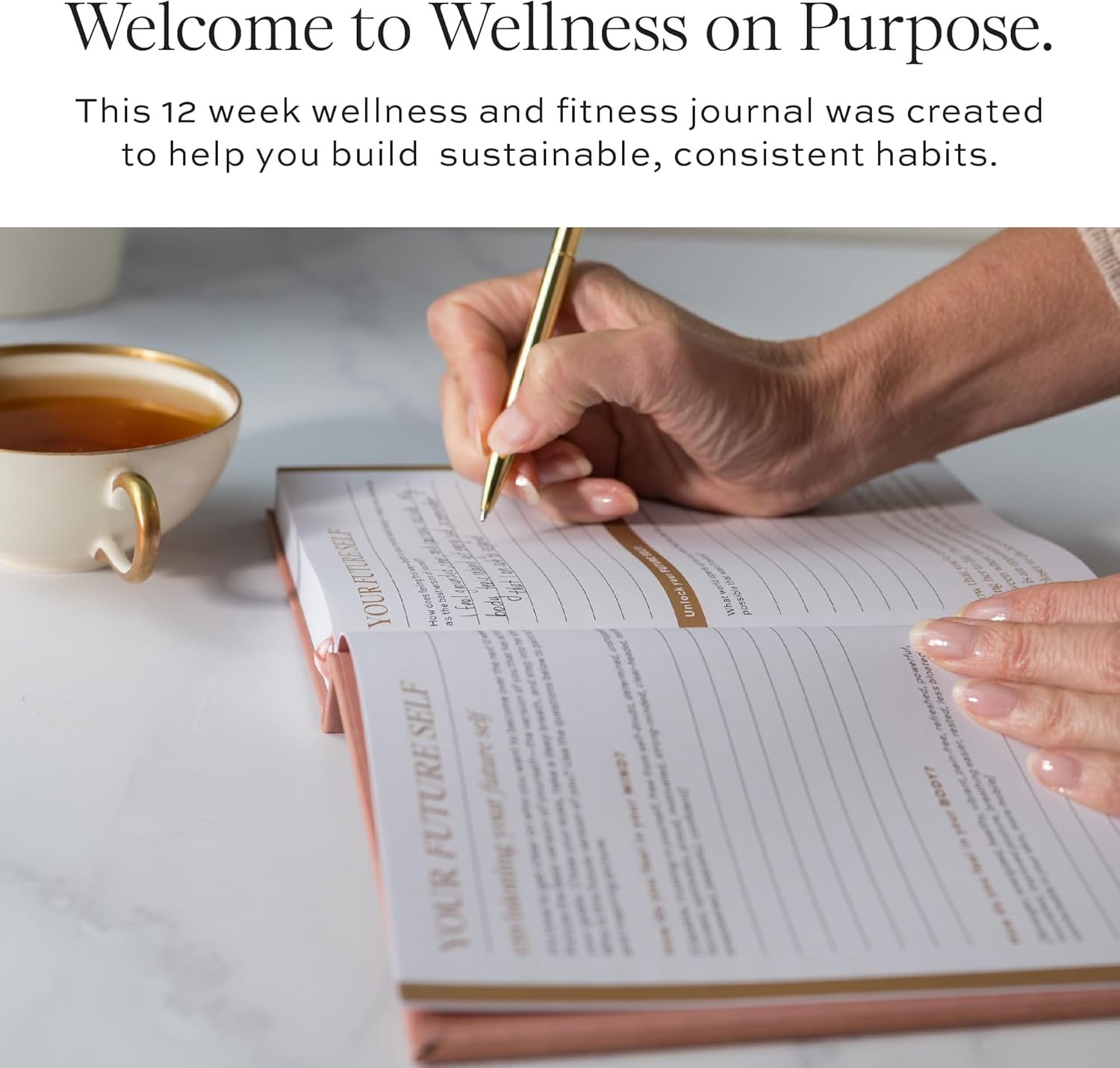 Paper & Progress Wellness Journal – 12-Week Fitness & Self Care Journal for Women | Daily Habit Tracker, Meal Planner, Workout Log, Weekly Reflections & Mindset Coaching Prompts - Image 2