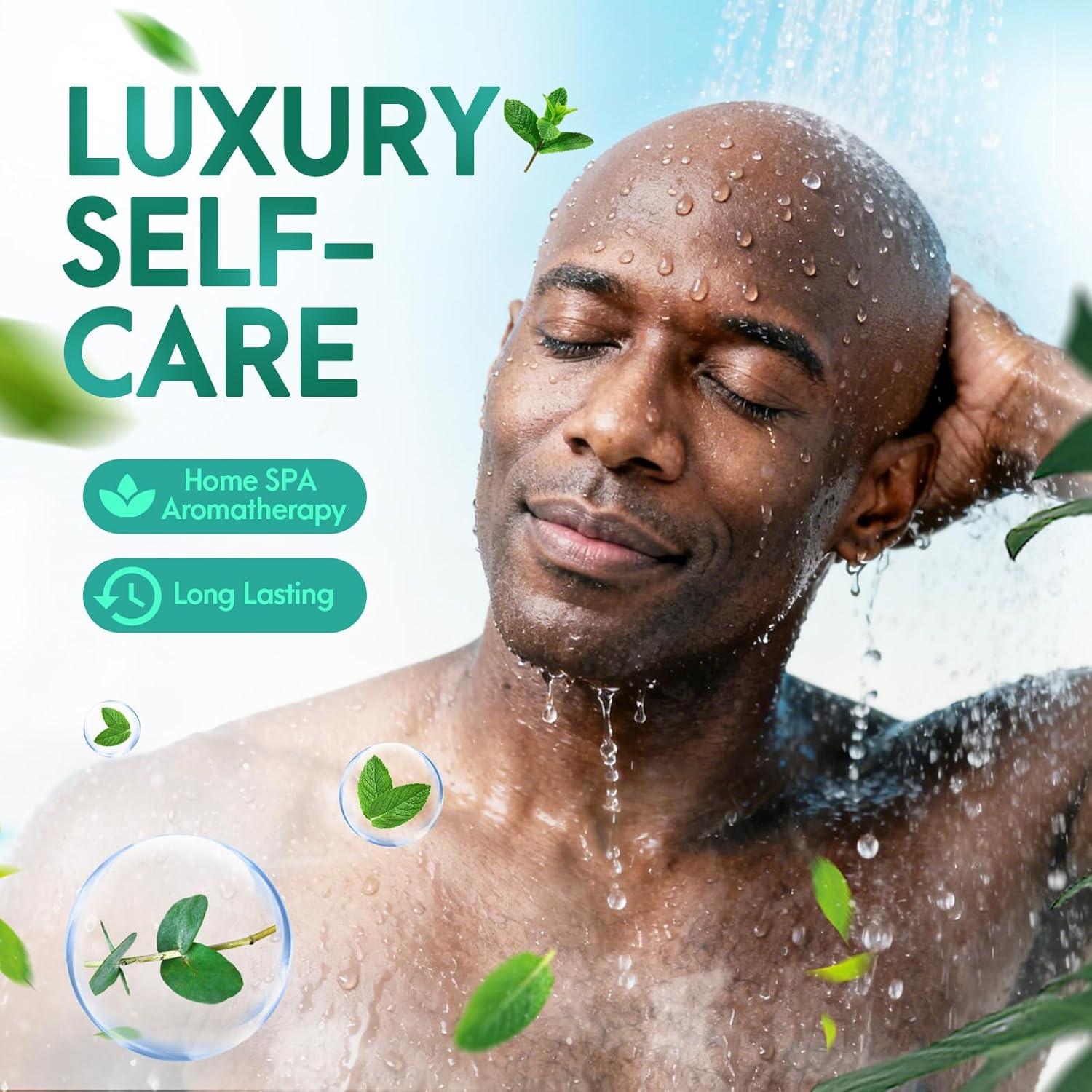 Mens Easter Basket Stuffers for Adults: Eucalyptus Shower Steamers Aromatherapy, 6 Packs Eucalyptus Mint Shower Bombs with Natural Essential, Stress Relief Self Care Birthday Gifts for Teens Boyfriend - Image 6