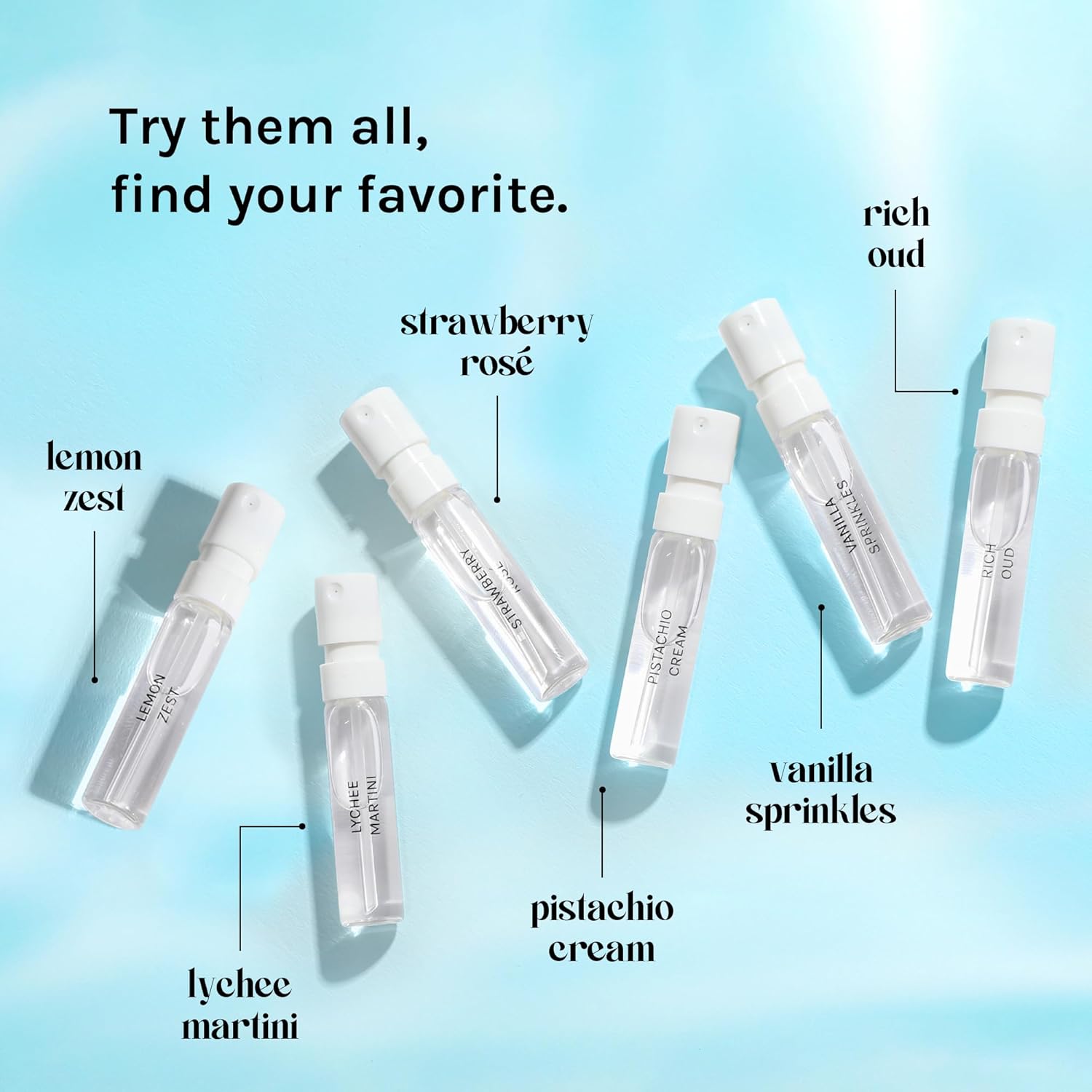 Just Juice Discovery Set - Mini Perfumes for Women and Men - Fruity, Floral, Gourmand Men's and Women's Fragrances - Travel Perfume Set - 6 pc - Image 3