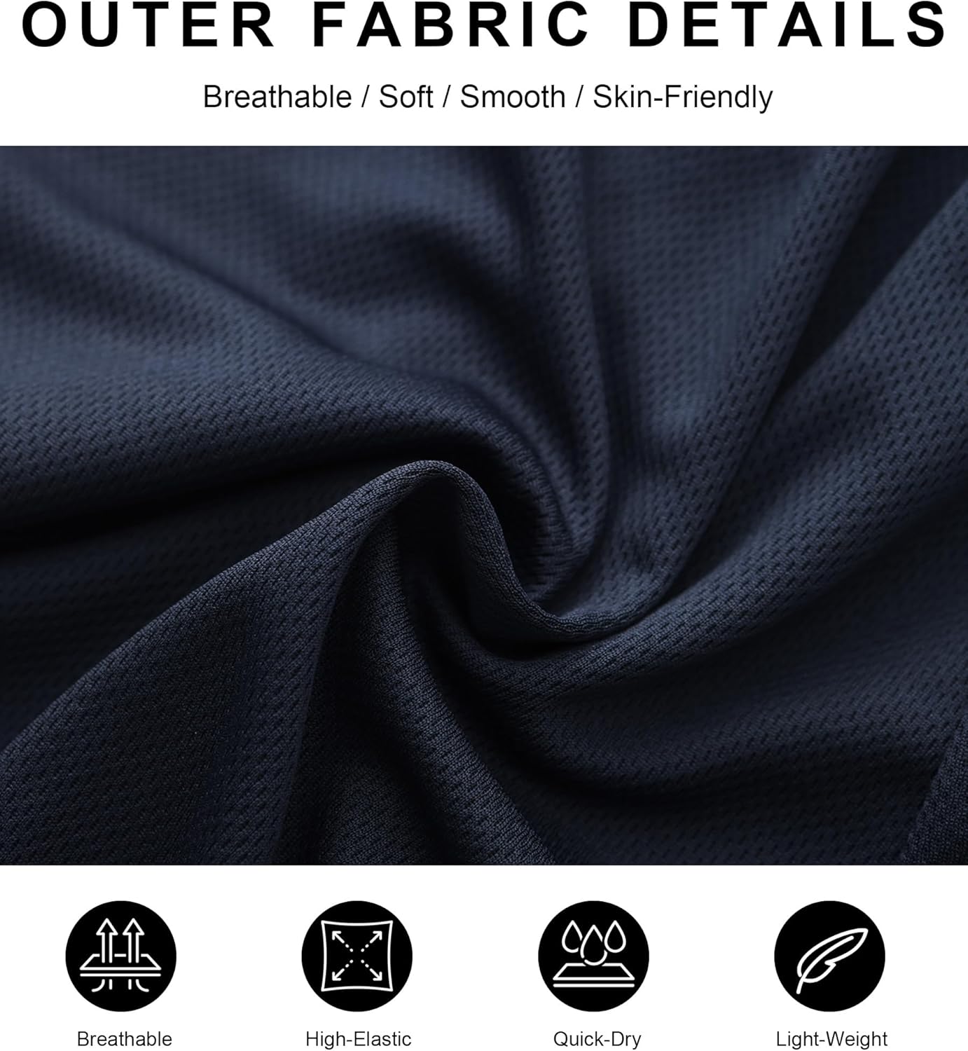 Kinglaman 4 Pack Mens 2 in 1 Running Workout Shorts with Liner, Gym Athletic Quick Dry Sport Shorts with Pockets - Image 4