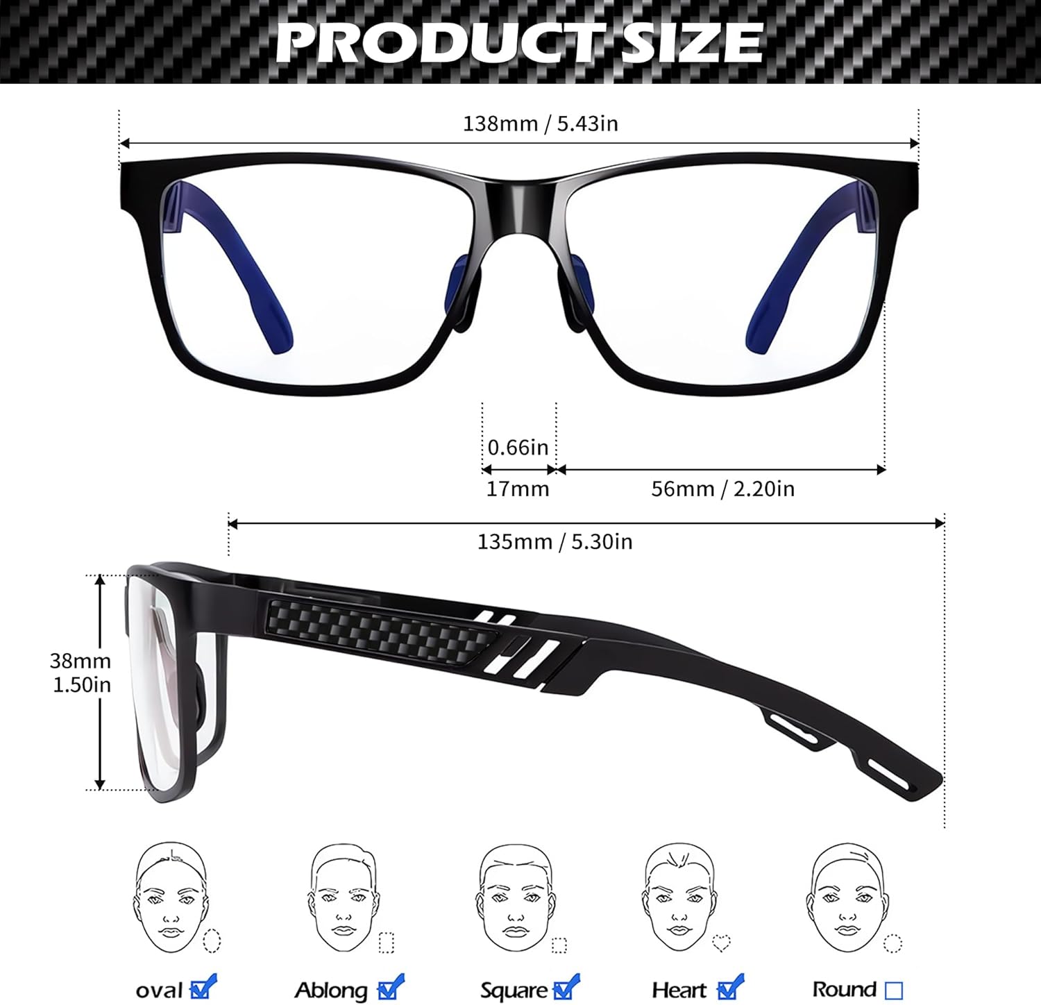 ANYLUV Blue Light Blocking Glasses Men Computer Gaming Glasses Lightweight Al-Mg Metal Anti Eyestrain Eye Protection - Image 4