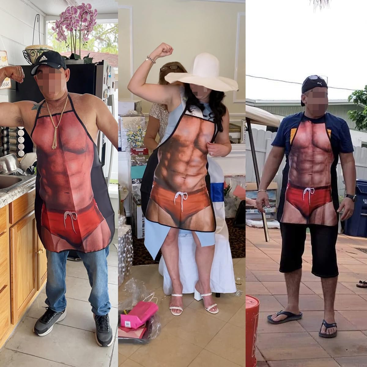 Apron Kitchen Funny Creative Cooking Grilling Baking Party Apron Gift For Men - Image 3