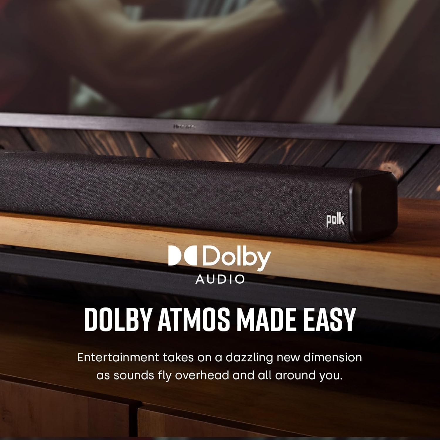 Polk Audio Signa S4 TV Sound Bar with Subwoofer - Dolby Atmos Audio VoiceAdjust & BassAdjust Technology, HDMI eARC, Wireless Subwoofer works with 8K, 4K, & HD TVs, Bluetooth, Wireless Streaming - Image 2