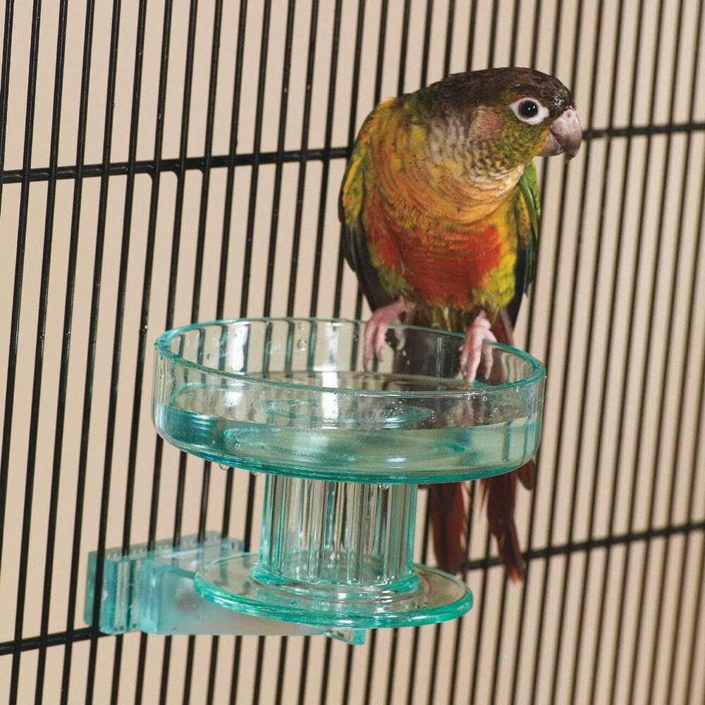 Lixit Quick Lock Bird Cage Bath for Lovebirds, Canaries, Finches, Parakeets, and Cockatiels and Other Small to Medium Feathered Friends (Pack of 1) - Image 4
