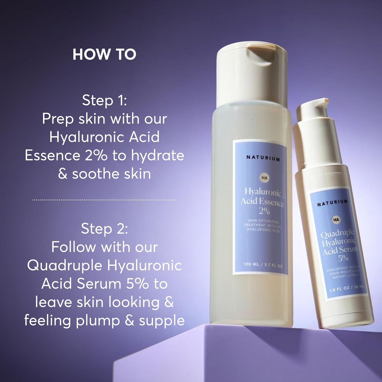 Naturium Quadruple Hyaluronic Acid Serum 5%, Hydrating & Plumping Face Serum, Anti-Aging & Moisturizing Skin Care, Fragrance-Free, 1 oz - Image 6