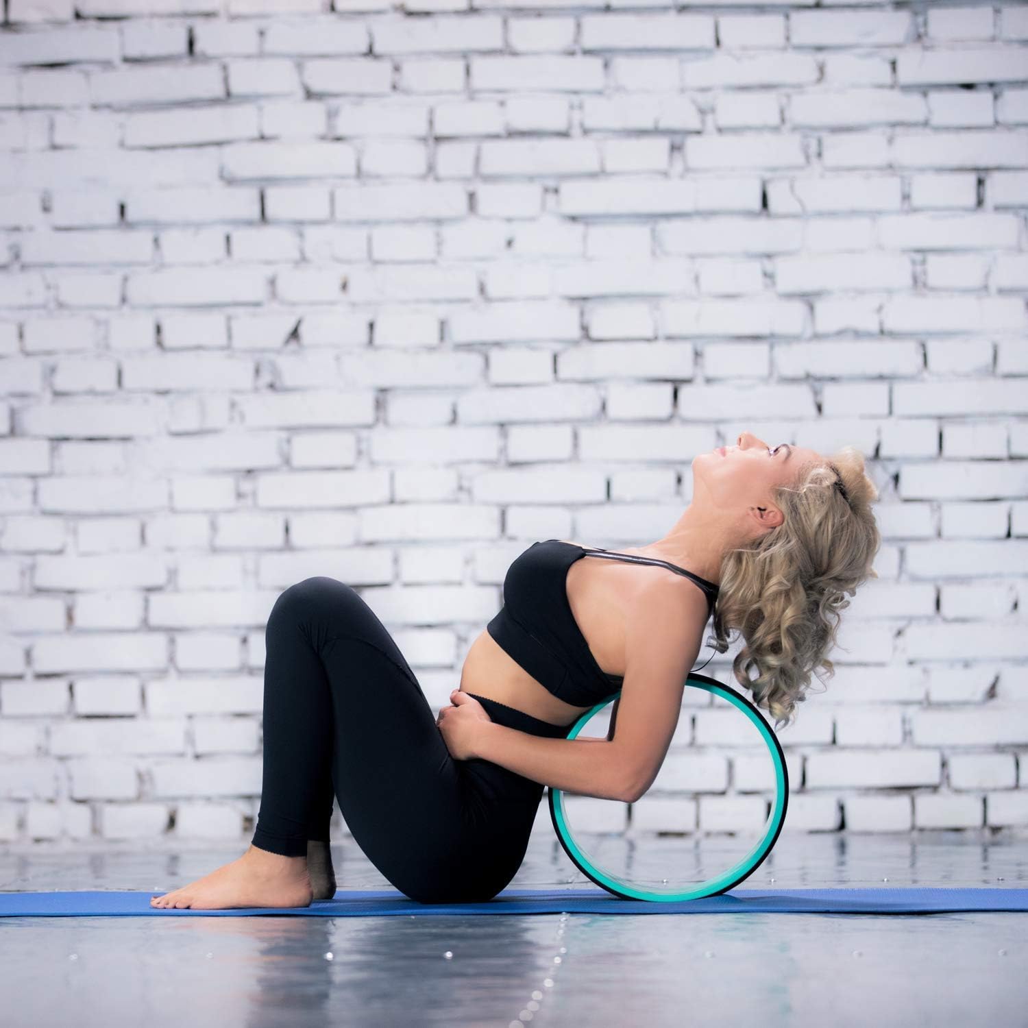 Yoga Wheel with Beginners Guide & Yoga Strap - Back Pain and Tension Relief. Comfy Roller for Stretching, Increase Flexibility. Home Exercise Kit. Ideal for Women Yogis. Improve your Posture. - Image 7