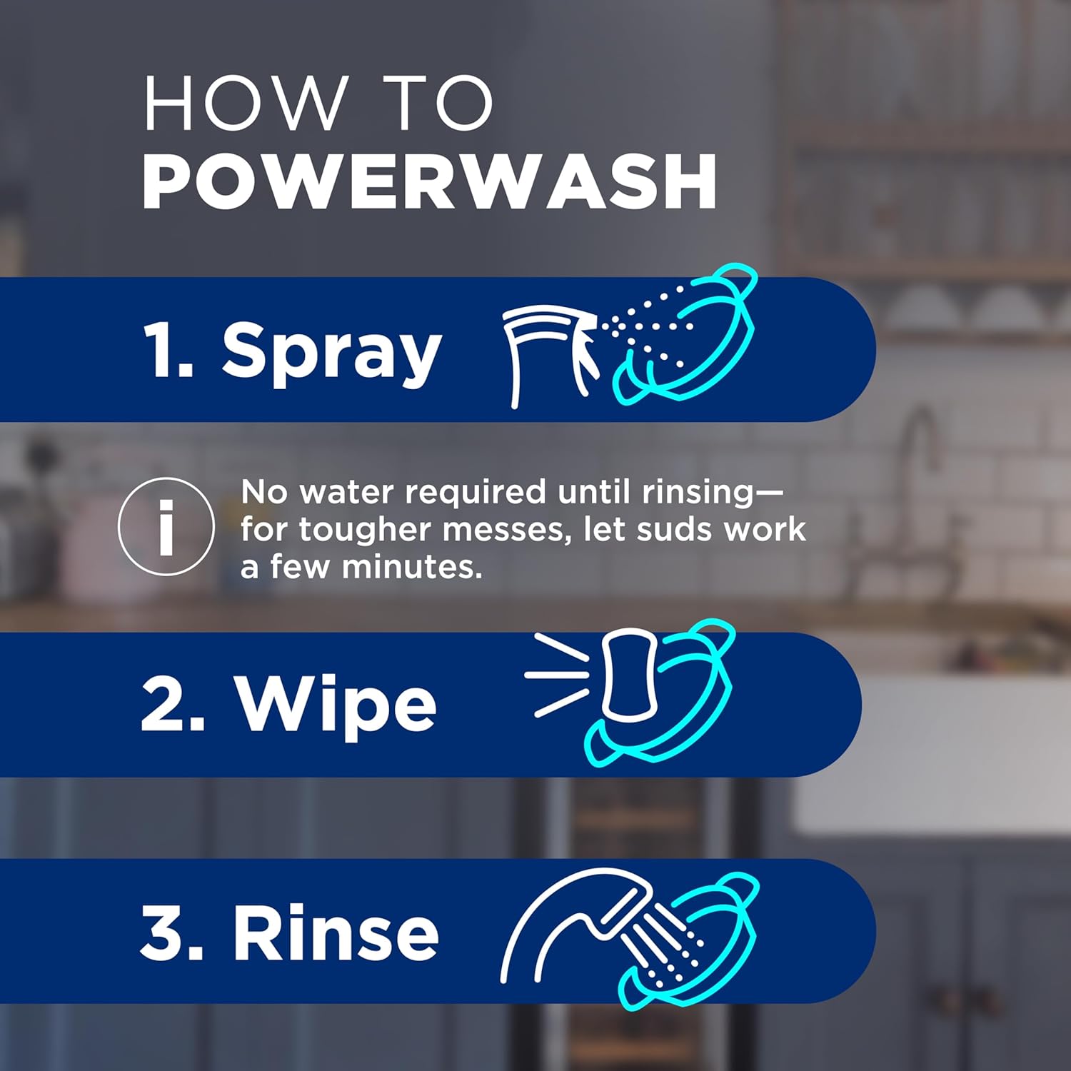Dawn Powerwash Spray, Dish Soap, Dishwashing Liquid, Fresh, 1 Starter Kit + 3 Refills, 4x16 Fl Oz - Image 7