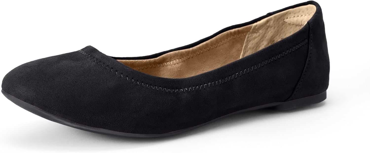 Amazon Essentials Women's Belice Comfortable Slip-On Ballet Flats Shoes