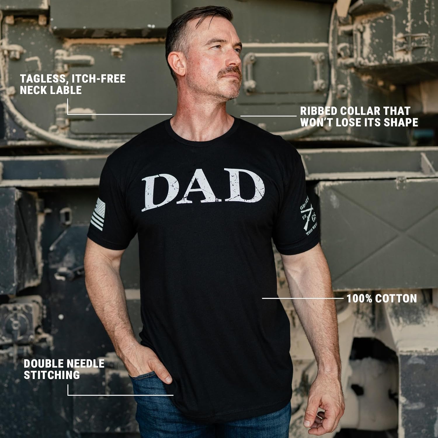 Grunt Style Dad Defined Men's T-Shirt - Image 8