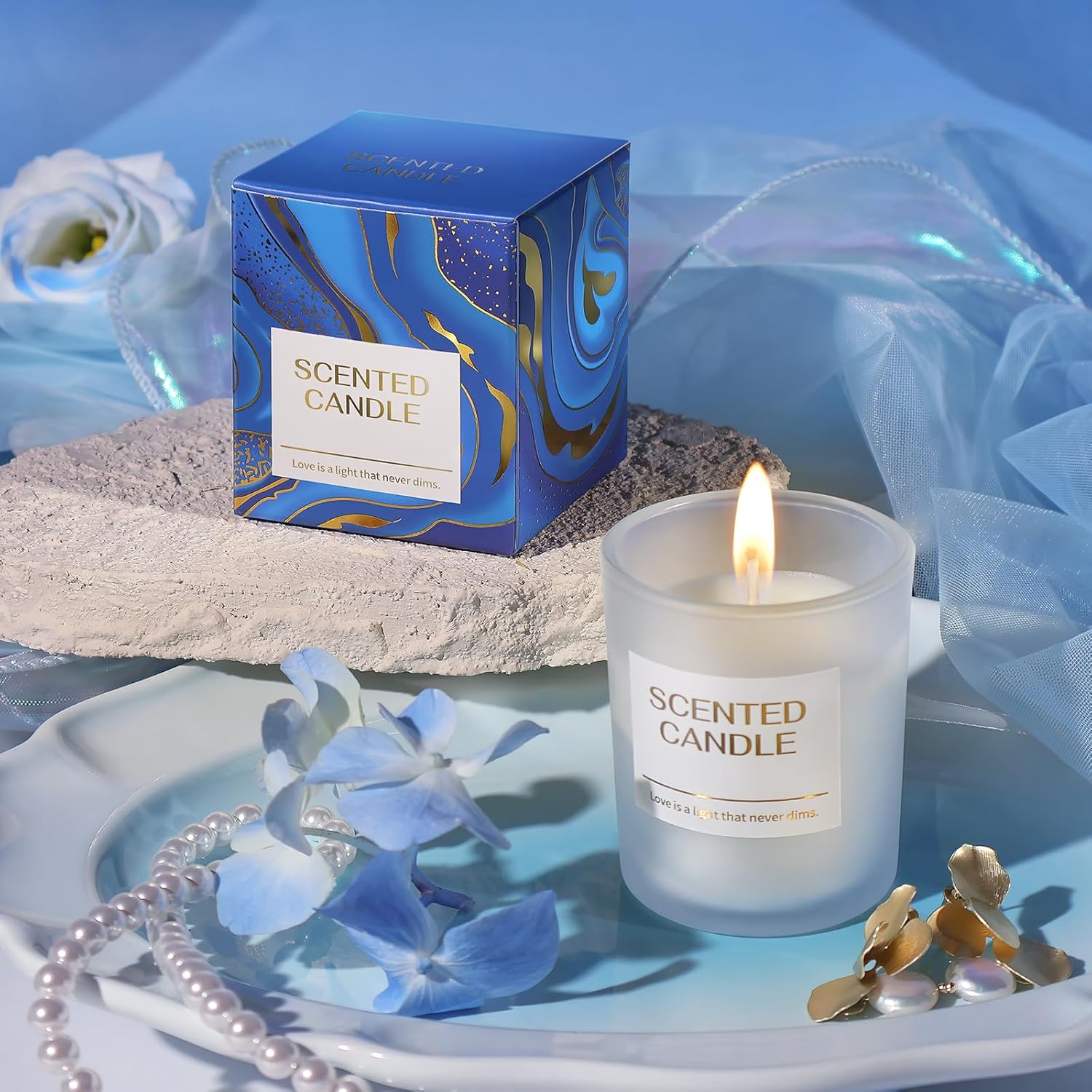 Gifts for Women, Mothers Day Gifts for Mom Sister Girlfriend Grandma Bestie Daughter Her Teacher Appreciation Graduation Gift, Self Care Spa Baskets Set Blue - Image 5