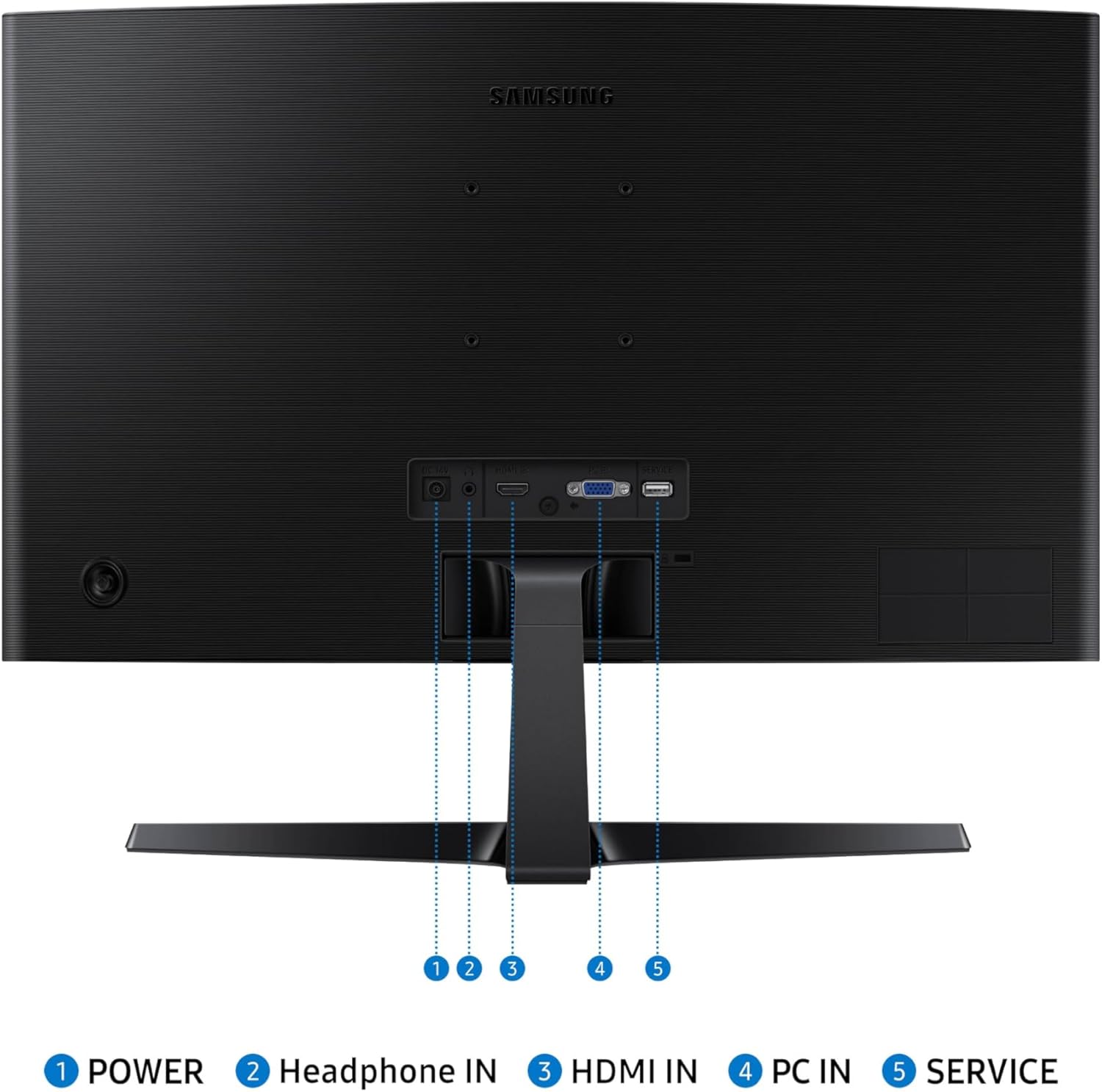 Samsung 24" Essential S3 (S36GD) Series FHD 1800R Curved Computer Monitor, 100Hz, Game Mode, Advanced Eye Comfort, HDMI and D-sub Ports, LS24D366GANXZA - Image 8