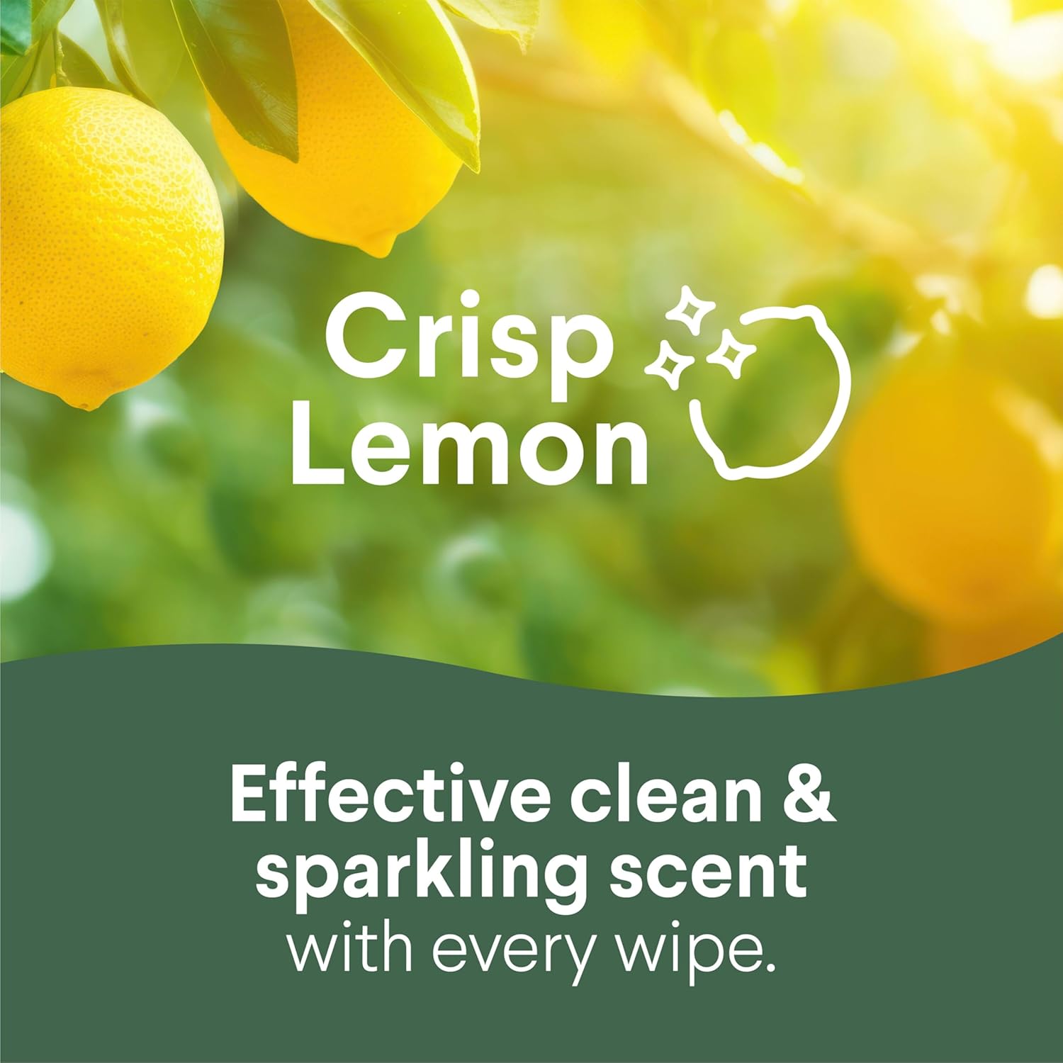 Clorox Disinfecting Cleaning Wipes Flex Pack, Bleach Free, Crisp Lemon, 75 Count (Pack May vary) - Image 3