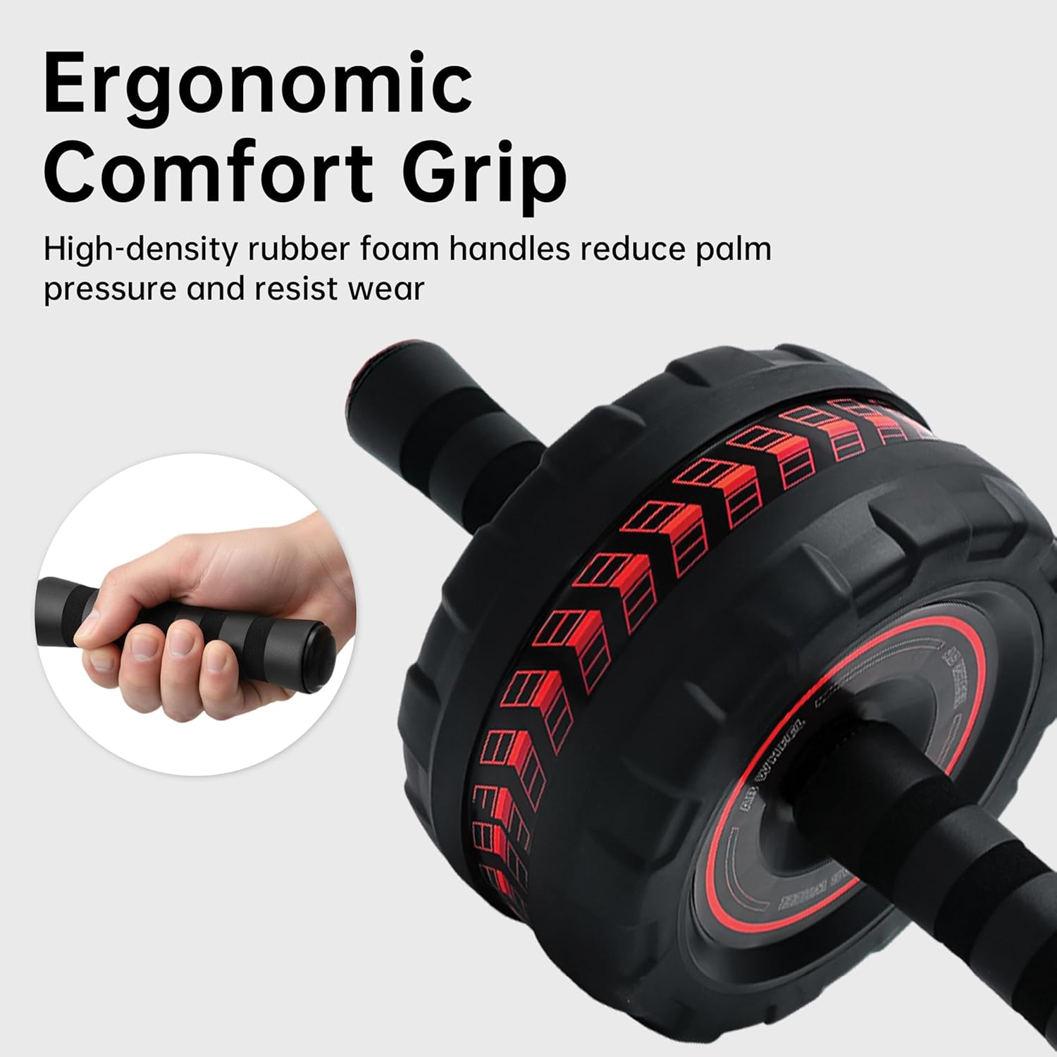 Ab Roller Wheel for Abs Workout - Core Strength Training Equipment for Home Gym with Knee Pad, Abdominal Exercise Wheel for Men and Women - Image 5