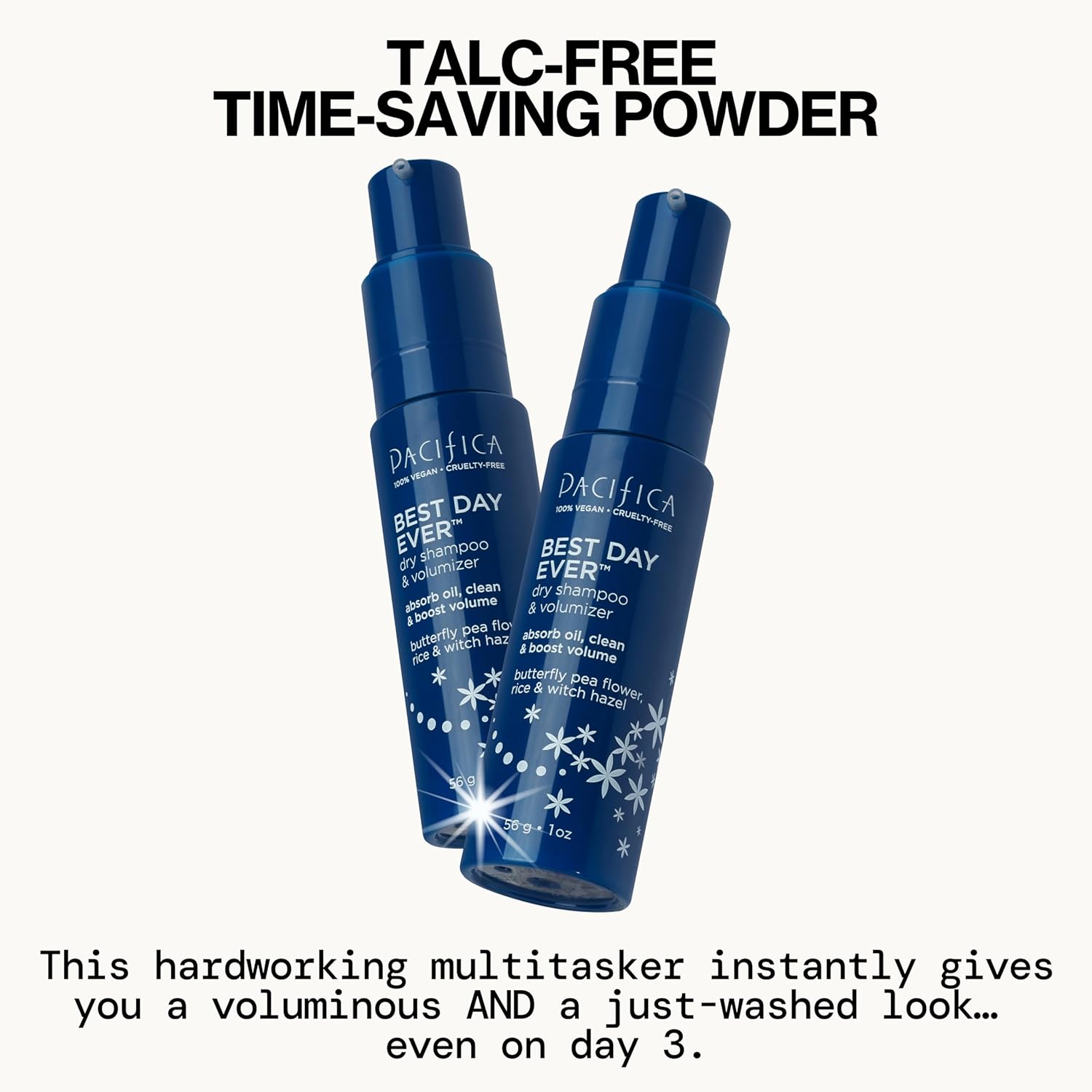 Pacifica Dry Shampoo Powder - Best Day Ever Waterless Shampoo & Instant Volumizer - adds Texture, Refreshes & Absorbs Oil, Non-Aerosol for Women of All Hair Types Natural & Vegan Dermatologist Tested - Image 2