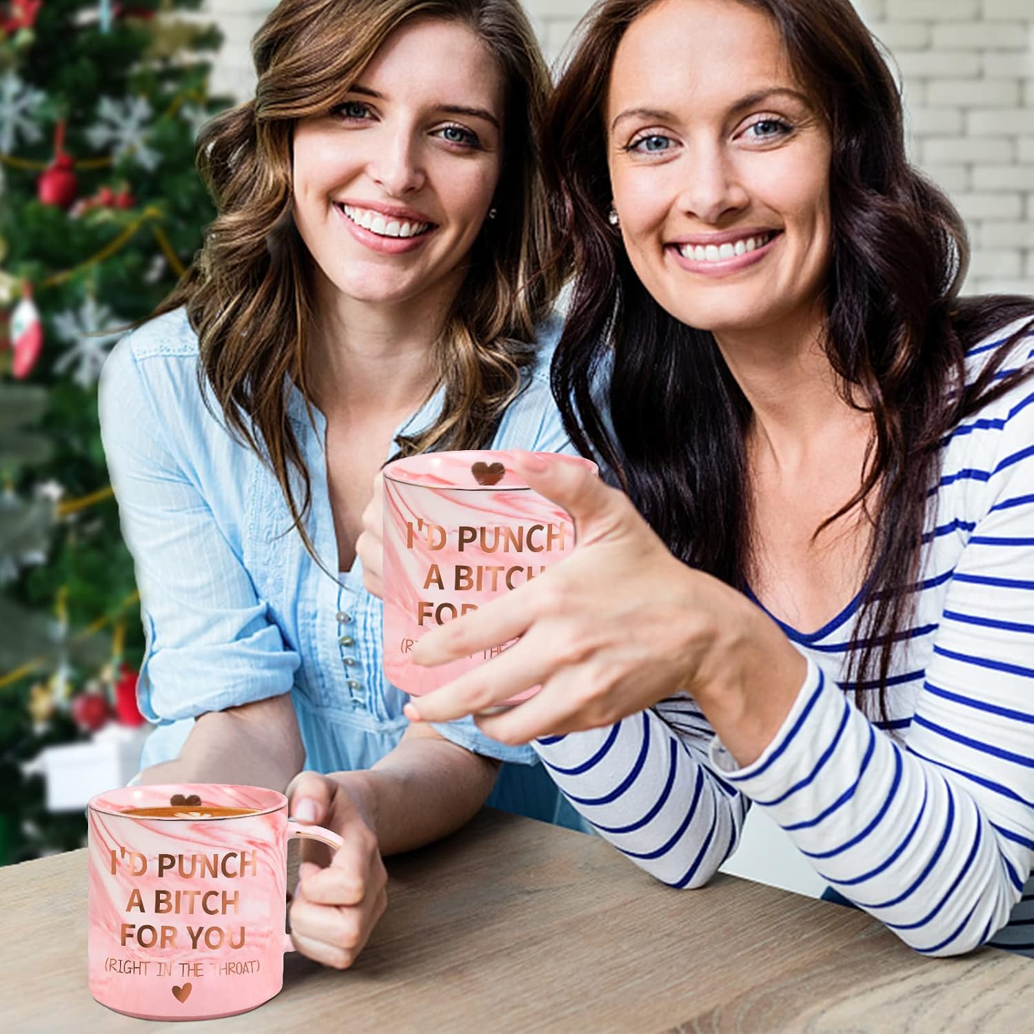 Ulrhpc Mothers Day Gifts for Mom Wife from Daughter Son, Birthday Gifts for Women Her Girlfriend Sisters Friends, 12 OZ Funny Coffee Mug, Valentines Galentines Day Christmas Stocking Stuffers - Image 4