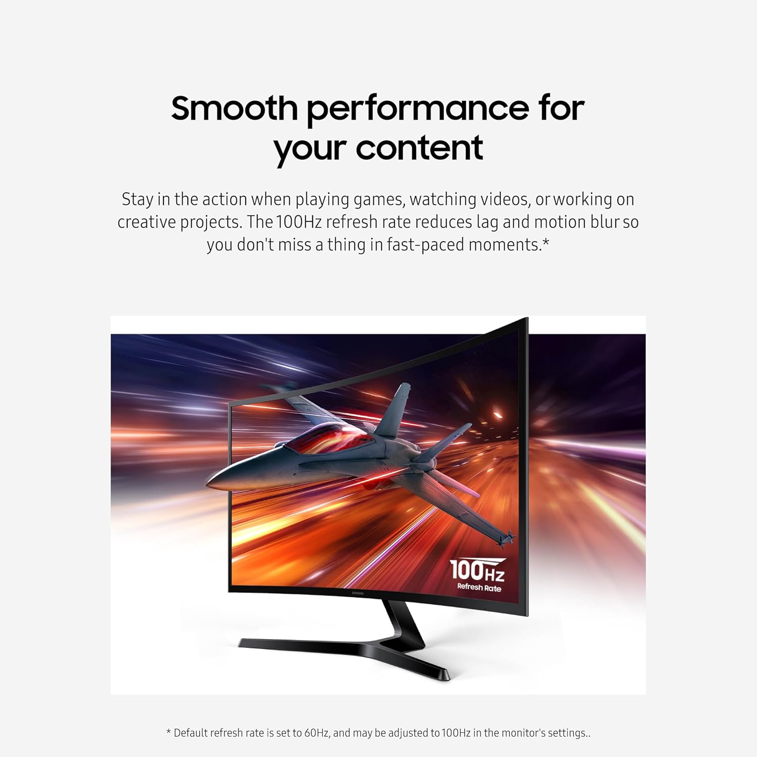 Samsung 24" Essential S3 (S36GD) Series FHD 1800R Curved Computer Monitor, 100Hz, Game Mode, Advanced Eye Comfort, HDMI and D-sub Ports, LS24D366GANXZA - Image 5