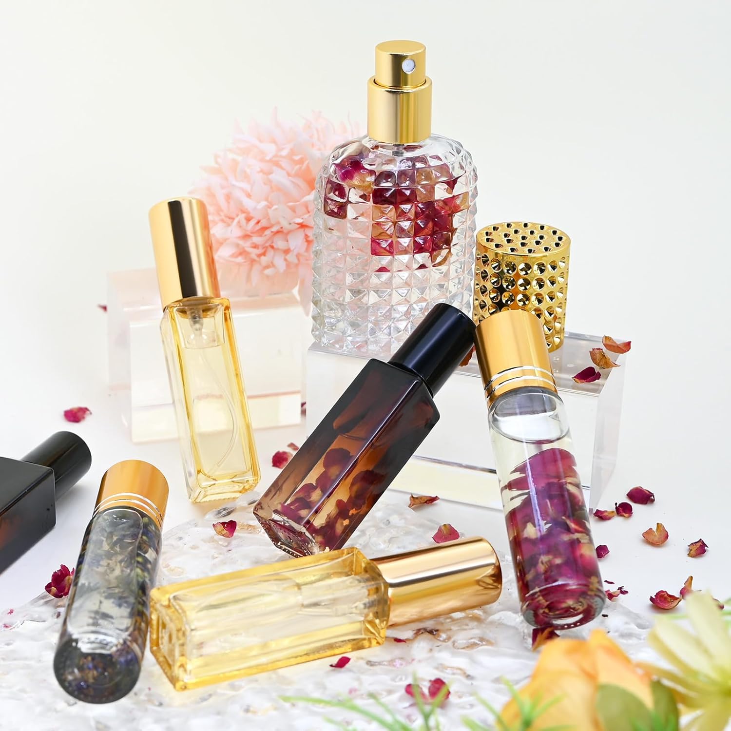 TSVATE DIY Perfume Making Kit for Women- Roller Perfume Making Kit, Travel Perfume Set with Essential Oil, Spray Bottles, Make Your Own Scent, Roller Fragrance Christmas Gifts for Women Girls - Image 4