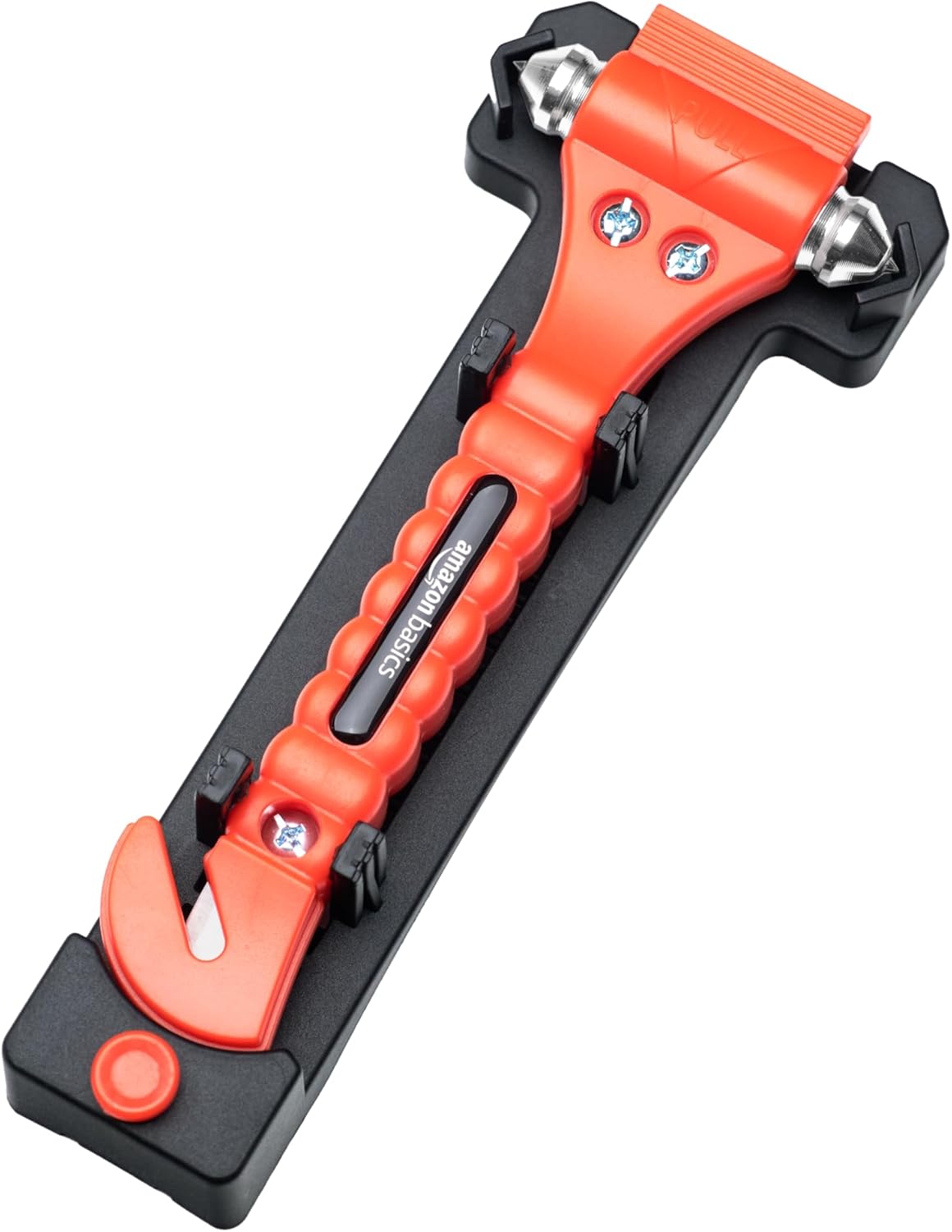 Amazon Basics Emergency Escape Tool, Window Breaker and Seatbelt Cutter, Car Safety Hammer with Protective Bracket, Bright Orange, 2 Pack, SW-835 - Image 4