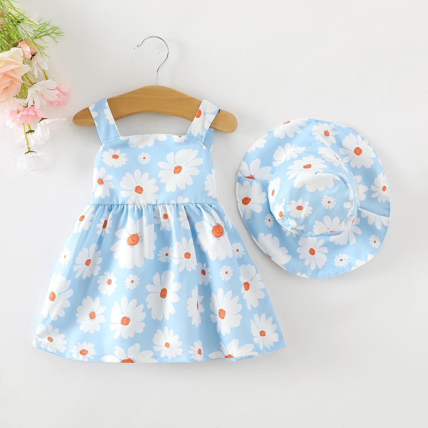 Newborn Infant Baby Girl Dress Toddler Girl Clothes Halter Backless Sleeveless Flower Sundress Summer Dresses for Girl - Image 3