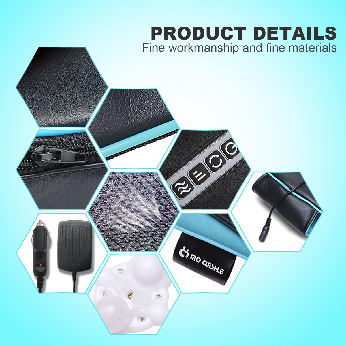Mo Cuishle Shiatsu Neck Massager for Pain Relief – Deep Kneading Back Shoulder Massage with Heat – Ideal for Valentine’s Day, Christmas, Mother's Day, Father's Day, Gifts for Men Women Mom Dad Her Him - Image 9