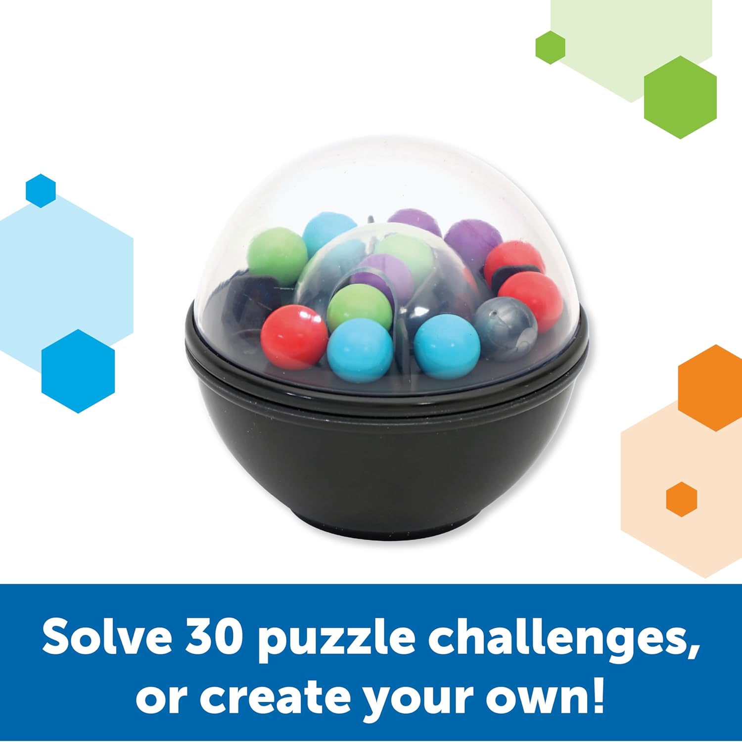 Learning Resources Scramboozle Puzzle Ball - 3D Brain Teasers for Kids and Adults, Puzzles for Teens, Boosts Critical Thinking and Problem Solving, Travel Games, Fidget Toys, Gifts for Boys and Girls - Image 3