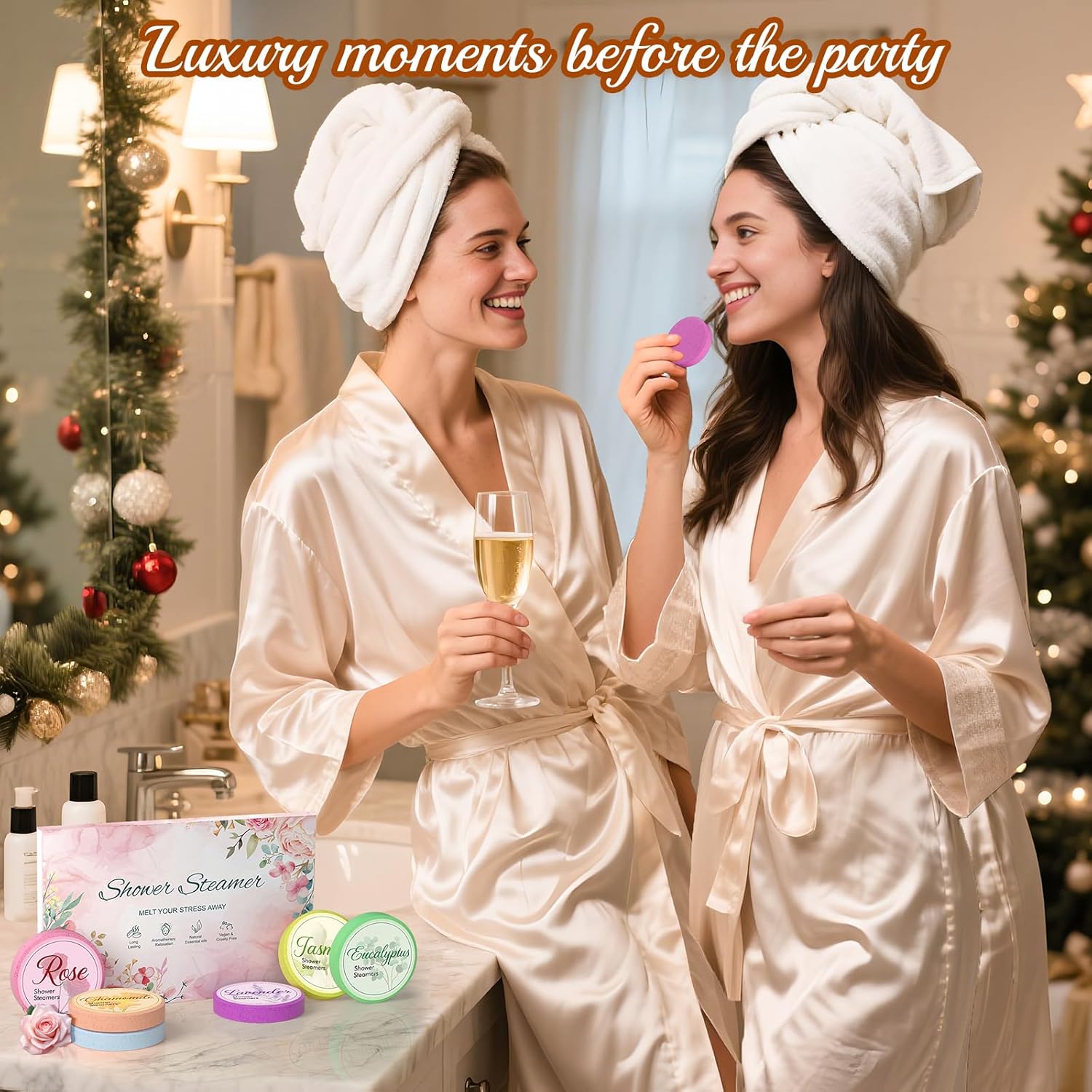 Mothers Day Gifts for Mom Wife Aunt: 6 Pack Shower Steamers Aromatherapy, Spa with Essential Oils Relaxation, Birthday Gift for Women Teens Girls Friend Girlfriend Grandma Sister Daughter - Image 3
