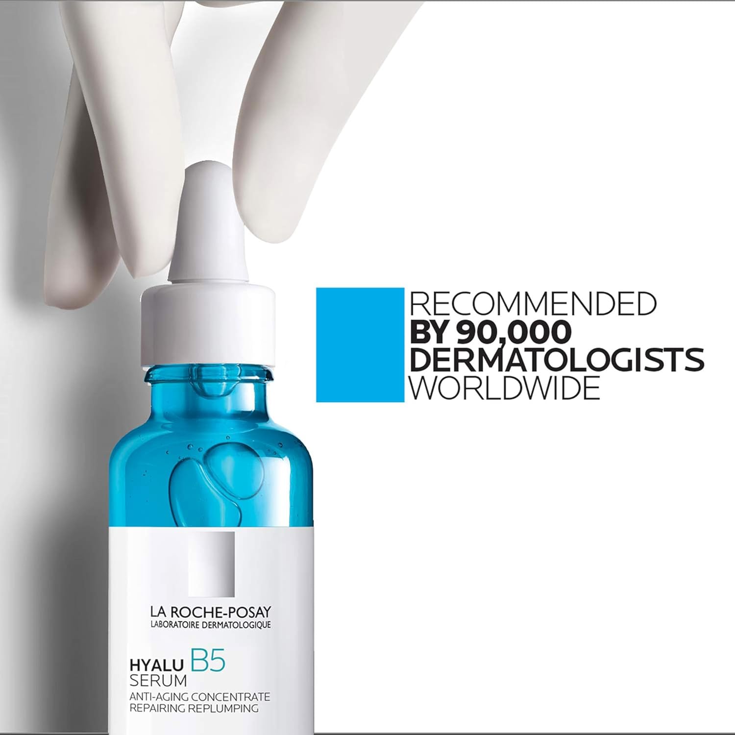 La Roche-Posay Hyalu B5 Pure Hyaluronic Acid Serum for Face, Vitamin B5 + Hyaluronic Acid + Madecassoside, Hydrating Serum Visibly Plumps Skin, Sensitive Skin Safe, Anti Aging, Oil-Free - Image 8