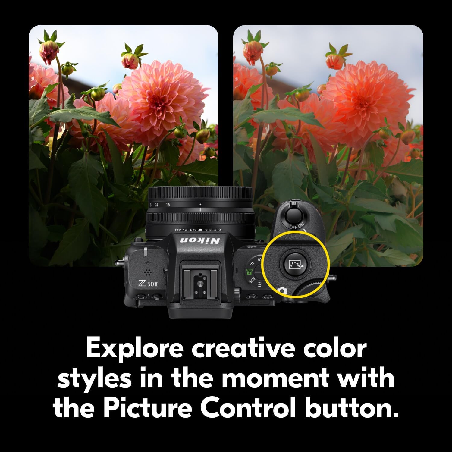 Nikon Z50 II with Two Lenses | Compact mirrorless Stills/Video Camera with Easy Color presets and Wireless Photo Sharing | USA Model - Image 6