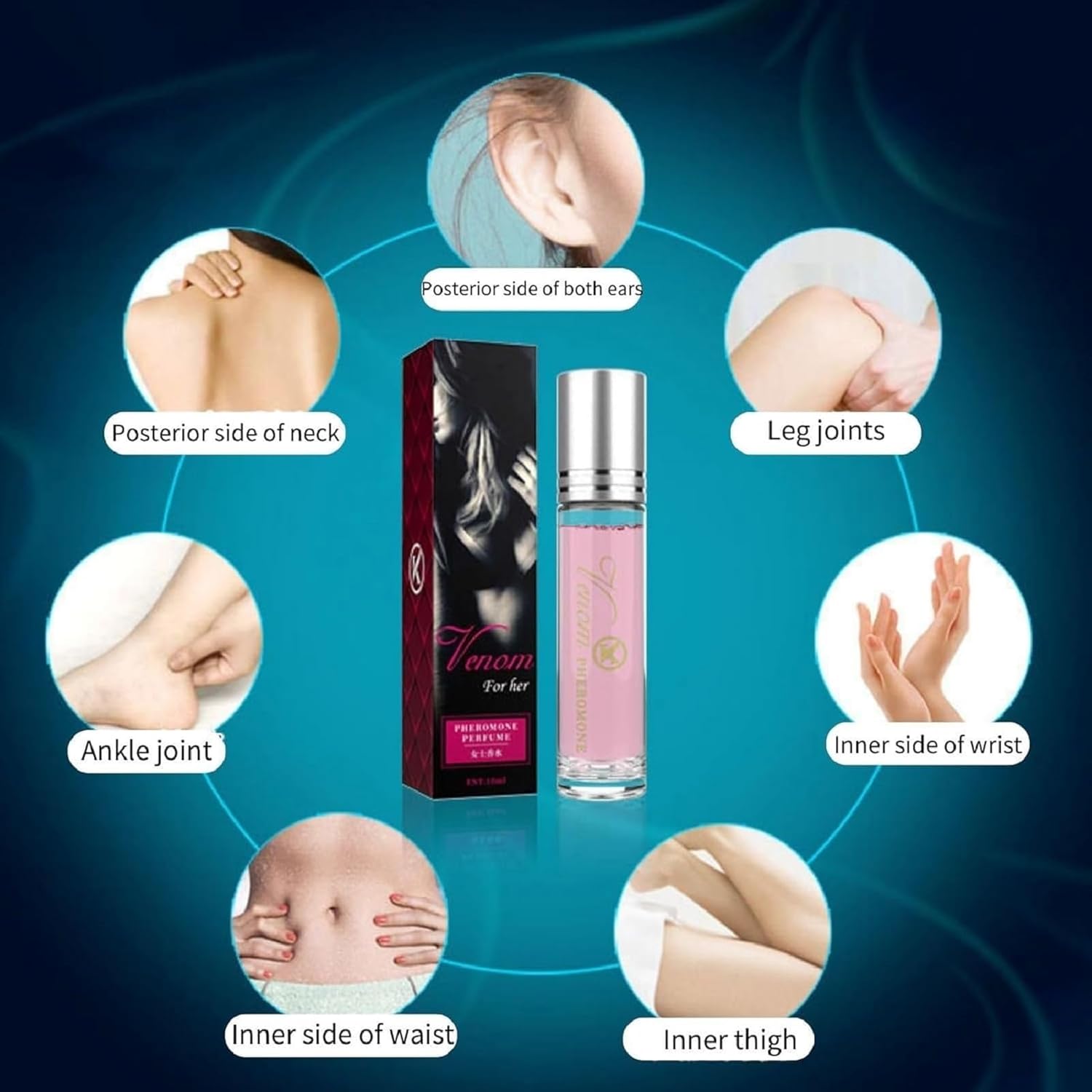 Pheromone Perfume, Women Pheromone Perfume, Perfume Venom Flavor, Phero Perfume, Long Lasting Pheromone Roll-On Perfume for Women - Image 2