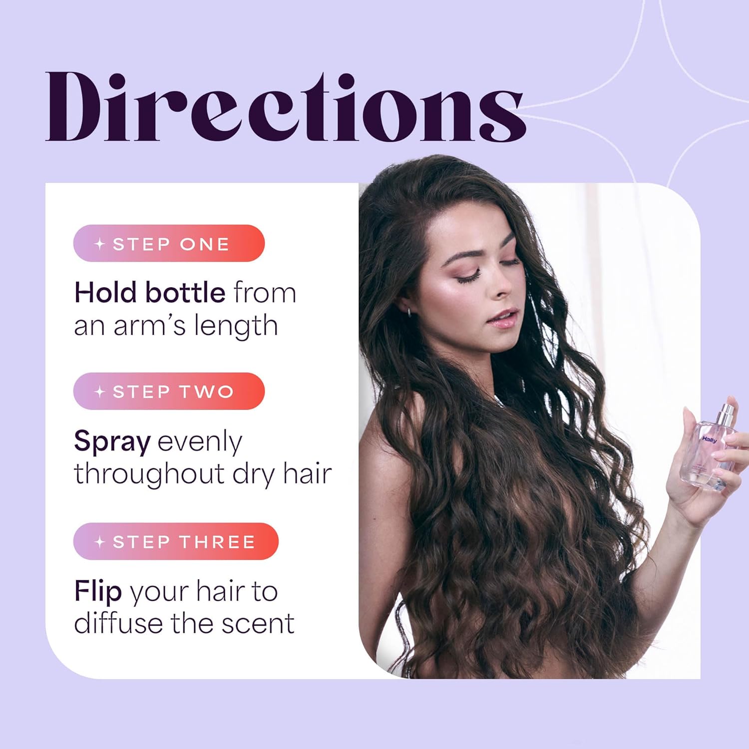 Hally Lady H Hair & Body Perfume - Alcohol Free, Non Toxic Cherry, Vanilla & Jasmine Fragrance - Long Lasting Fragrance Mist - Shine-Enhancing & Hydrating Spray in Elegant Glass Bottle – 50ml - Image 8