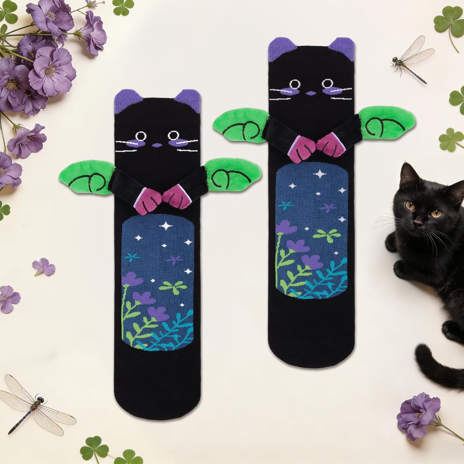 Funny 3D Animal Socks for Men Women Teens Boys - Secret Santa Gifts Christmas Novelty Fun Crew Funky Socks - Image 3
