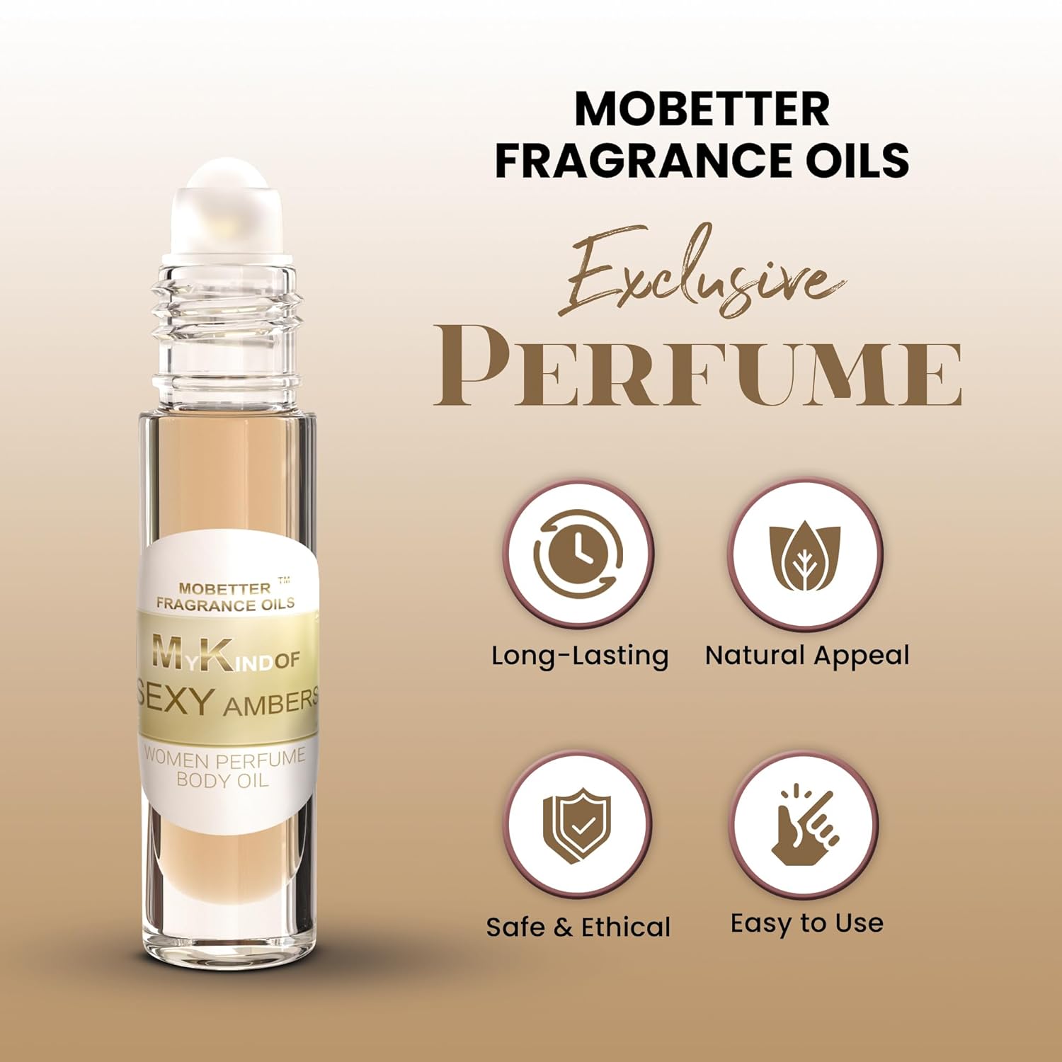 MOBETTER FRAGRANCE OILS My Kind of Sexy Ambers Women Perfume Body Oil - Image 3