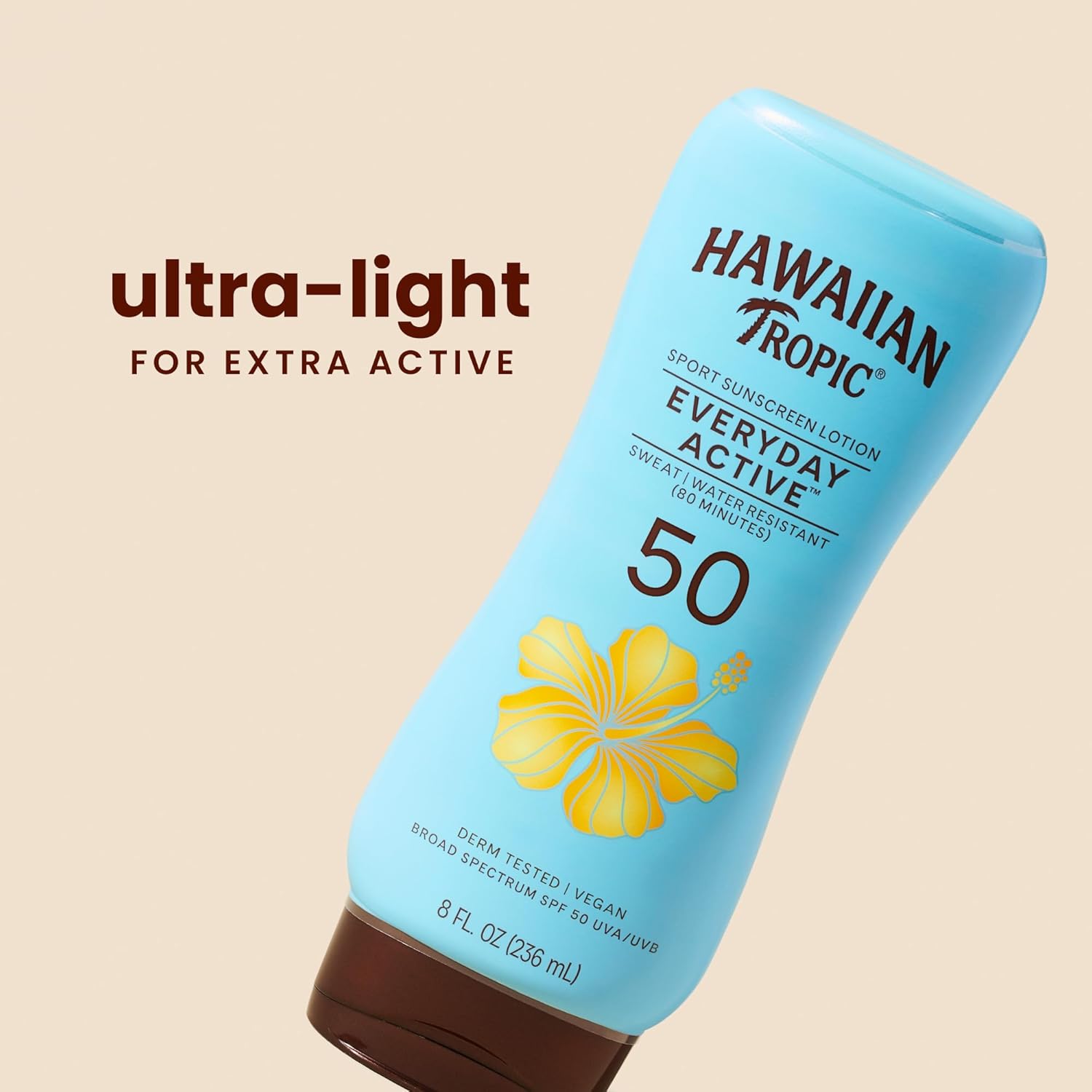 Hawaiian Tropic Everyday Active Sunscreen Lotion, SPF 50 Sunblock, 8 Fl Oz - Image 2