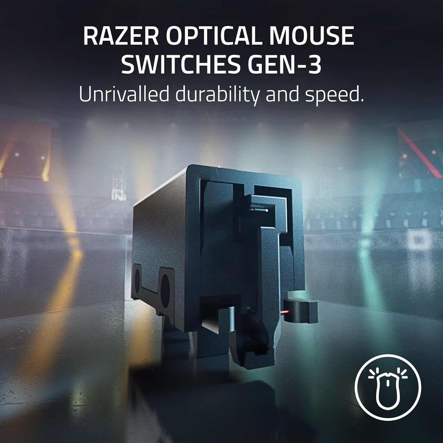Razer DeathAdder V3 HyperSpeed Wireless Gaming Mouse: 55g Lightweight - USB C Charging - Up to 100 Hr Battery - Advanced 26K Optical Sensor - Gen-3 Optical Switches - 8 Programmable Controls - Black - Image 6
