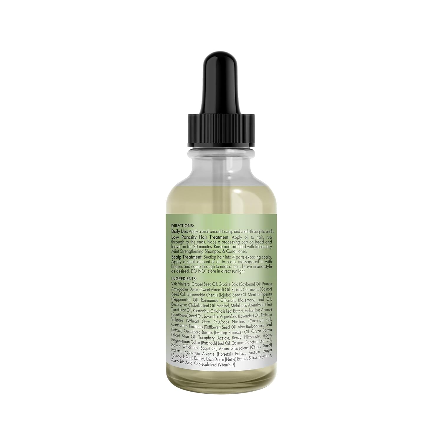 Mielle Organics Rosemary & Mint Light Hair Oil, Split Ends & Dry Scalp Treatment - Infused with Biotin & Essential Oils for Strengthening, Soothing, Moisturizing & Encouraging Longer Hair (2 Oz) - Image 8