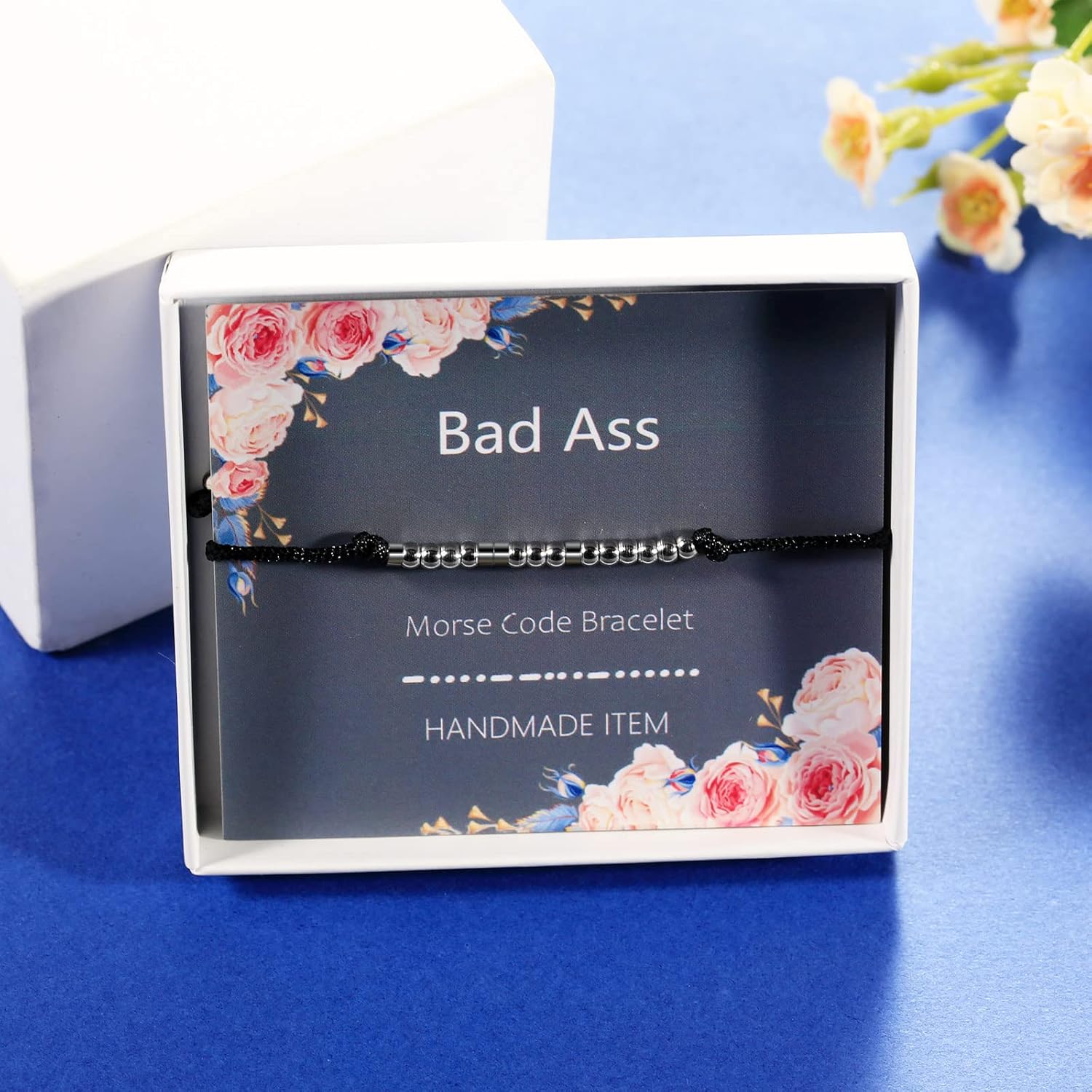 ASELFAD Morse Code Bracelets for Women, Funny Best Friend Birthday Gifts for Women Friendship Bracelets, Teen Girl Gifts Trendy Stuff, Valentines Day Gifts for Her - Image 5