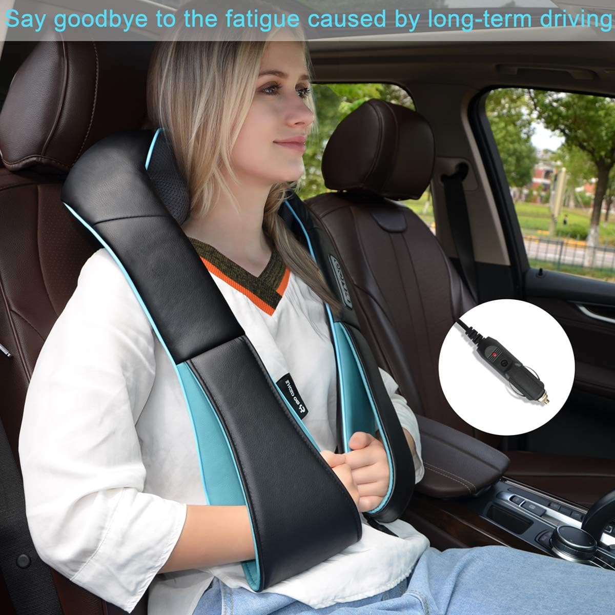 Mo Cuishle Shiatsu Neck Massager for Pain Relief – Deep Kneading Back Shoulder Massage with Heat – Ideal for Valentine’s Day, Christmas, Mother's Day, Father's Day, Gifts for Men Women Mom Dad Her Him - Image 6