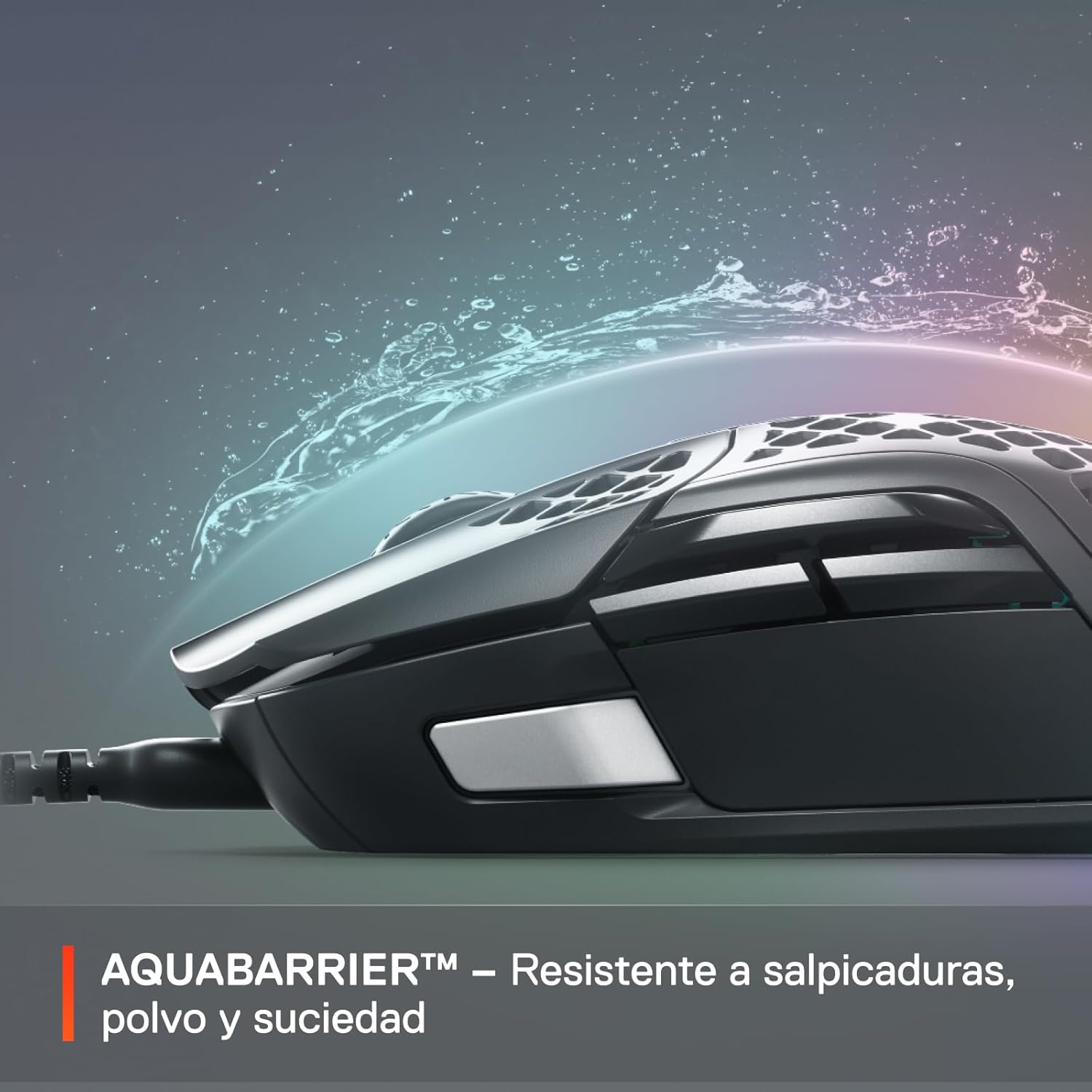 SteelSeries Aerox 5 - Holey RGB Gaming Mouse - Ultra-lightweight Water Resistant Design - 18K DPI TrueMove Air Optical Sensor - Image 6