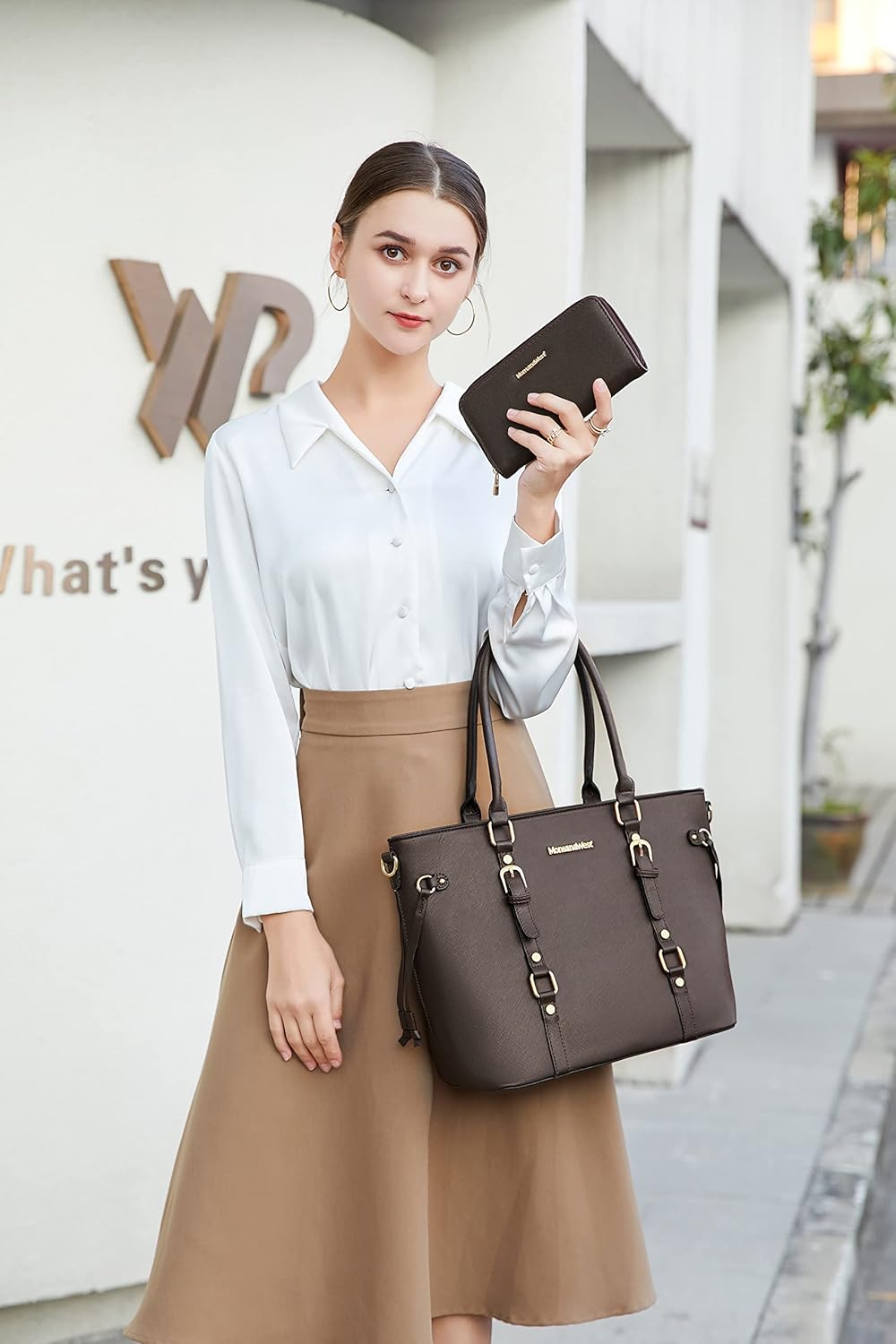 Montana West 3PCS Purses for Women Tote Bag and Wallet Set Shoulder Satchel Handbags - Image 2