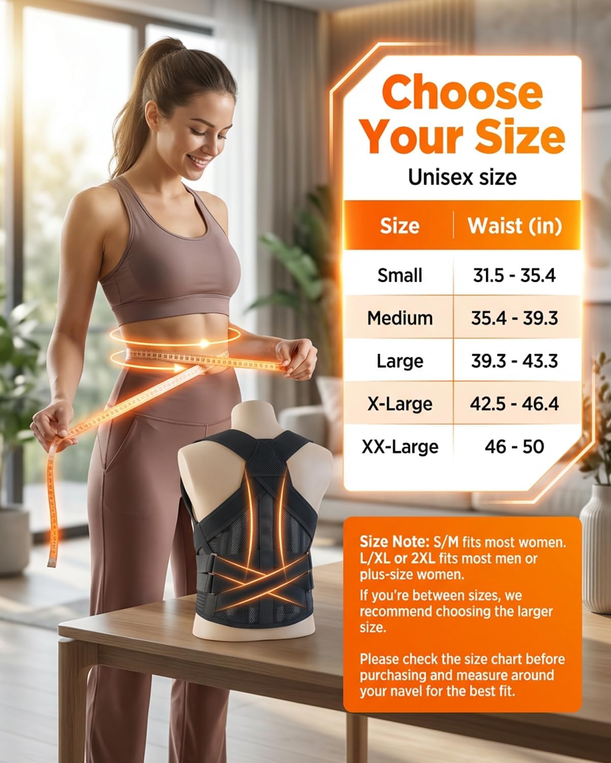 Posture Corrector for Women & Men, Back Brace Advanced Full Back Support for Upper & Lower Back Pain Relief, Spine, Neck, and Hump, X-Style Medical-Grade Lumbar Support System with Adjustable Shoulder Straightener and Breathable Design for Long Sitting and Exercise - Image 6