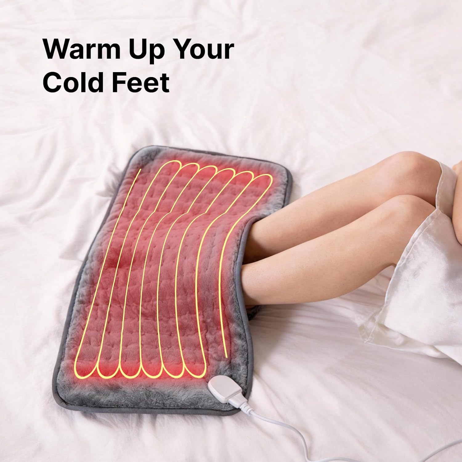 Heating Pad for Back, Neck, and Shoulder Pain Relief, Electric Heat Pad with 6 Heat Levels, Moist Heat Option, Auto Shut-Off, Birthday Christmas Gifts for Women Men Mom Dad Grandma, Gifts for her - Image 8