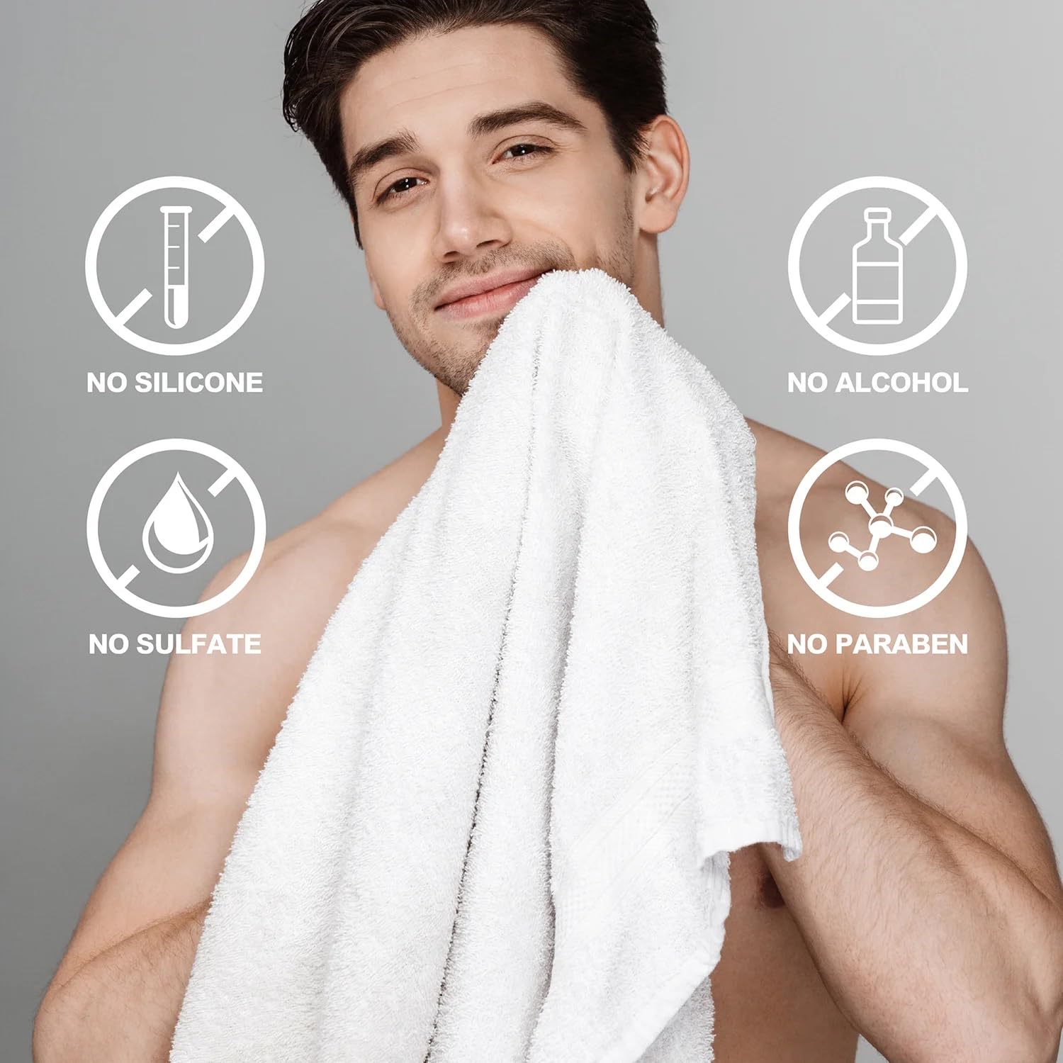 Gift Baskets for Men 8pcs Mens Body Wash Sets with Sandalwood Scent Gift Sets for Christmas Gifts for Men,Father Day Gifts - Image 6