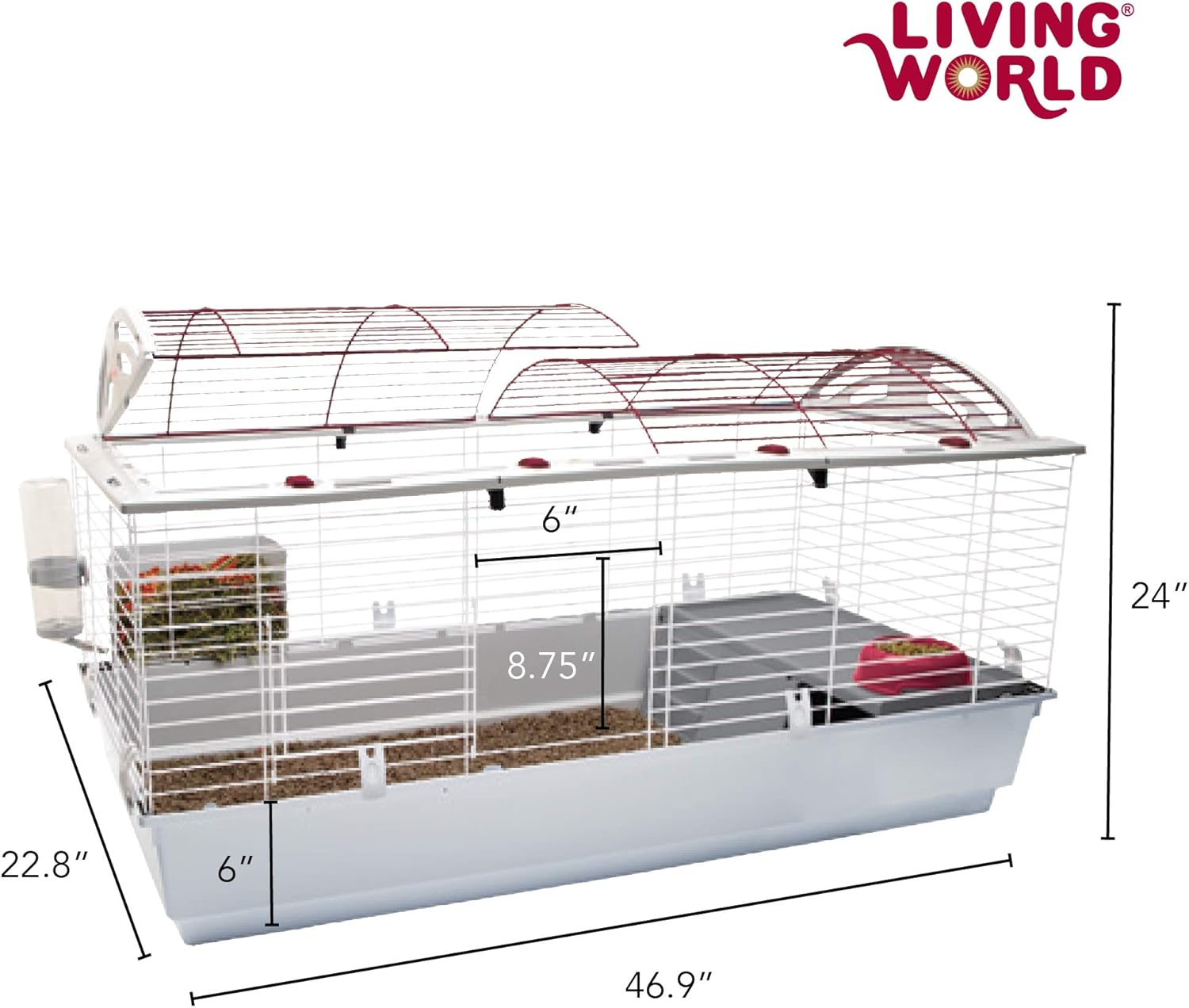Living World - Deluxe Hybrid Habitat, X-Large - Rabbit, Guinea Pig, Chinchillas, and Small Animal Cage - Image 4