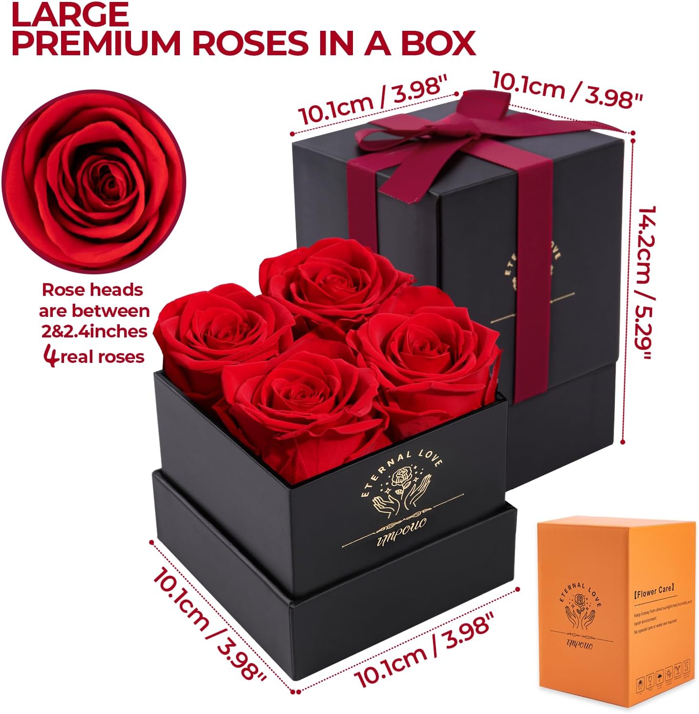 Preserved Rose, Mothers Day Roses in a Box, Forever Preserved Roses Gift for Mom, Birthday Gifts for Women/Mom/Girlfriend/Wife/Grandma/Her - Image 4