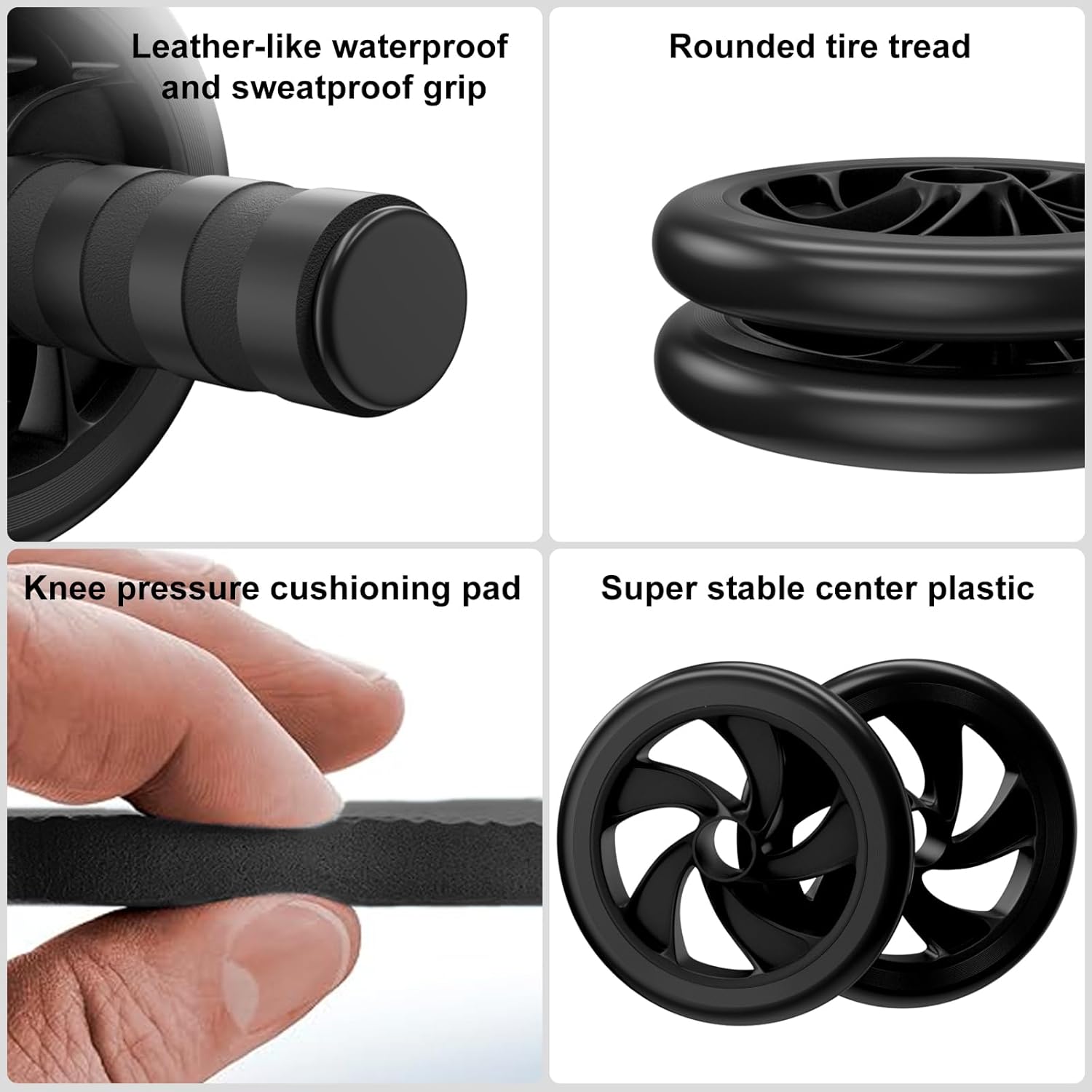 Abdominal Wheel, Ab Roller for Abdominal Exercise Machine, Abs Workout Equipment, Core Strengthening Trainer Fitness Belly Training, Entrainement maison equipement. accessories gym stuff - Image 4